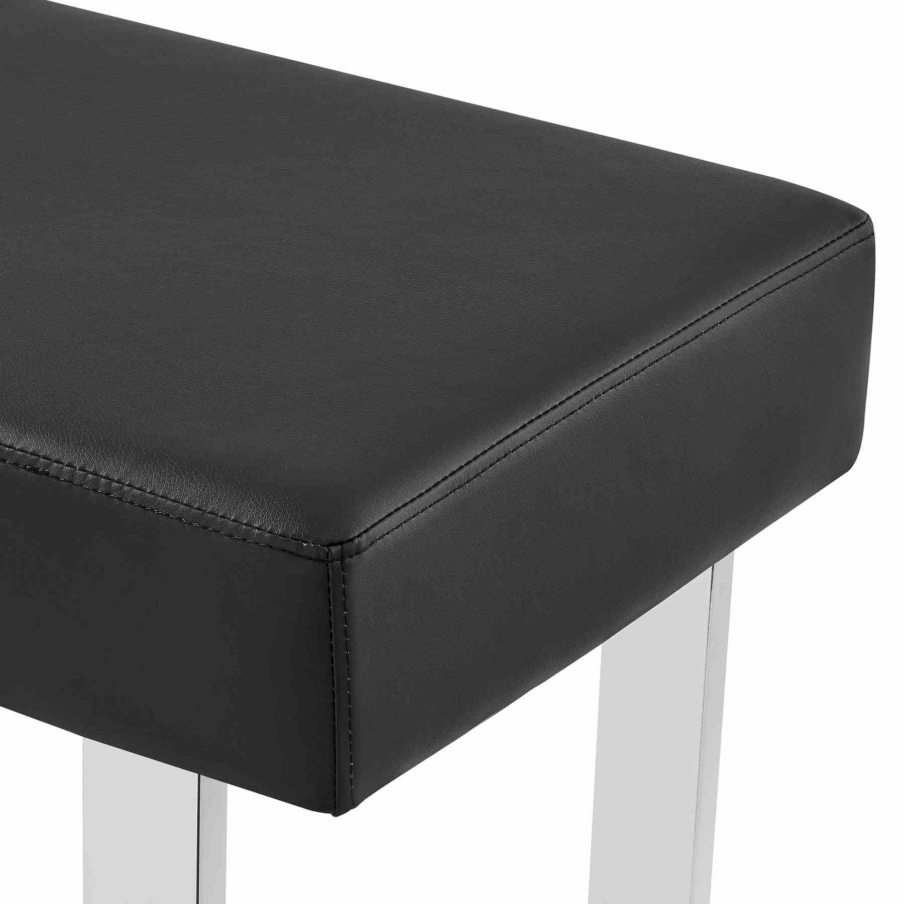 Amanda 3 Piece Black Rectangular Dining Set - Image 6