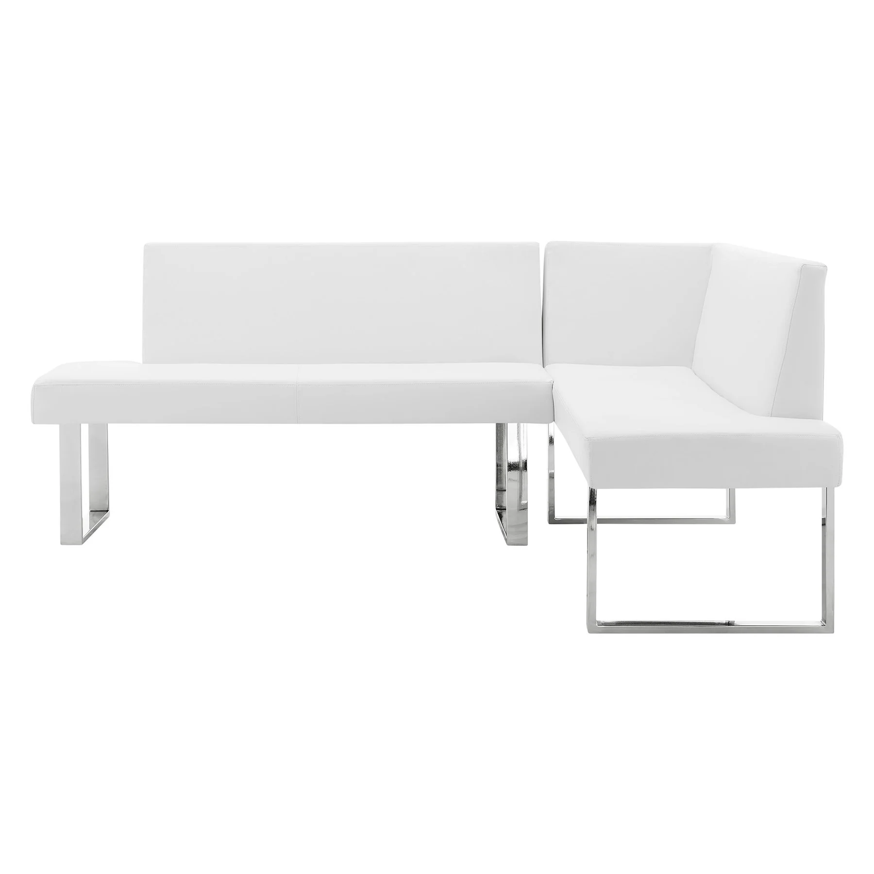 Amanda 3 Piece White Rectangular Dining Set - Image 2