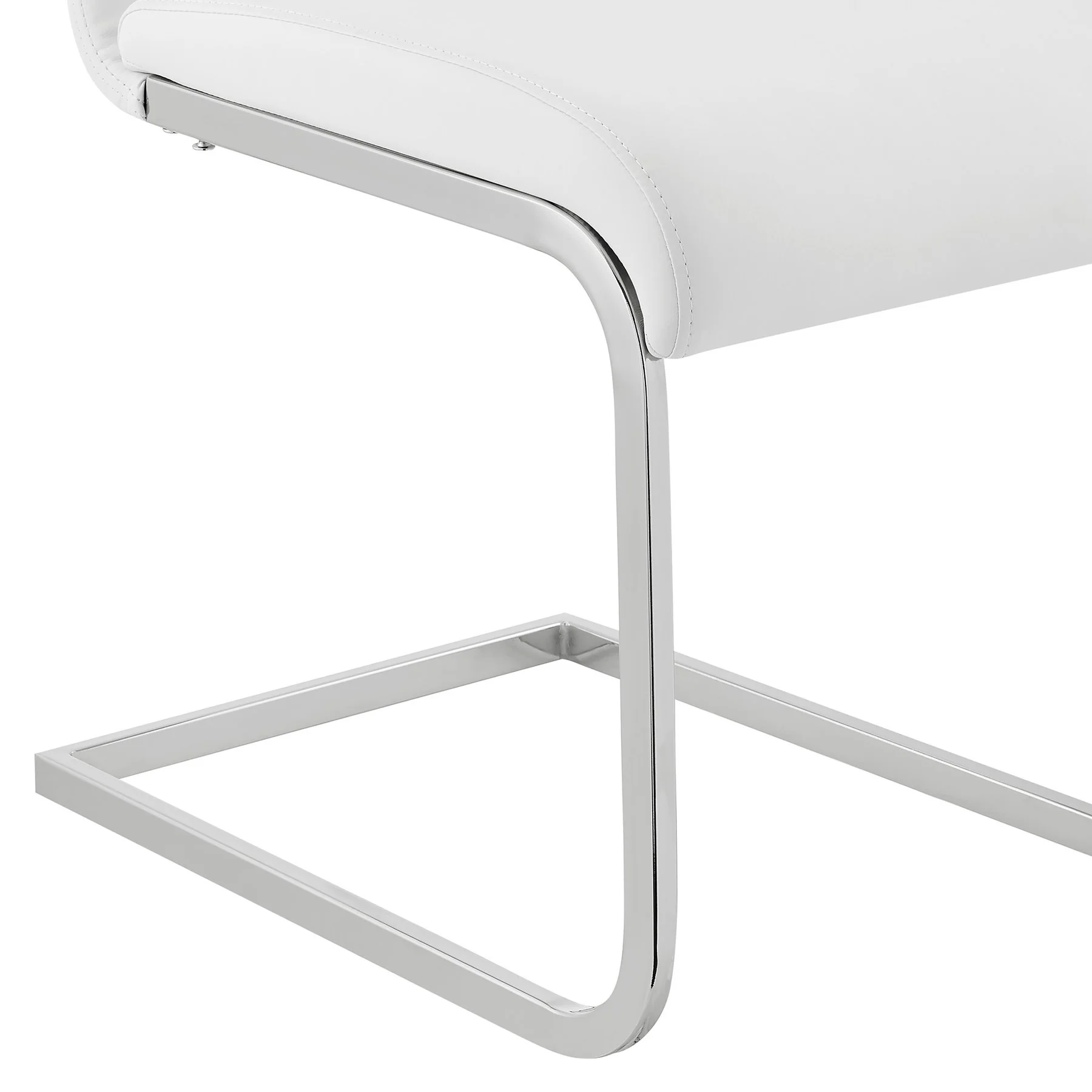 Amanda 5 Piece White Rectangular Dining Set - Image 6