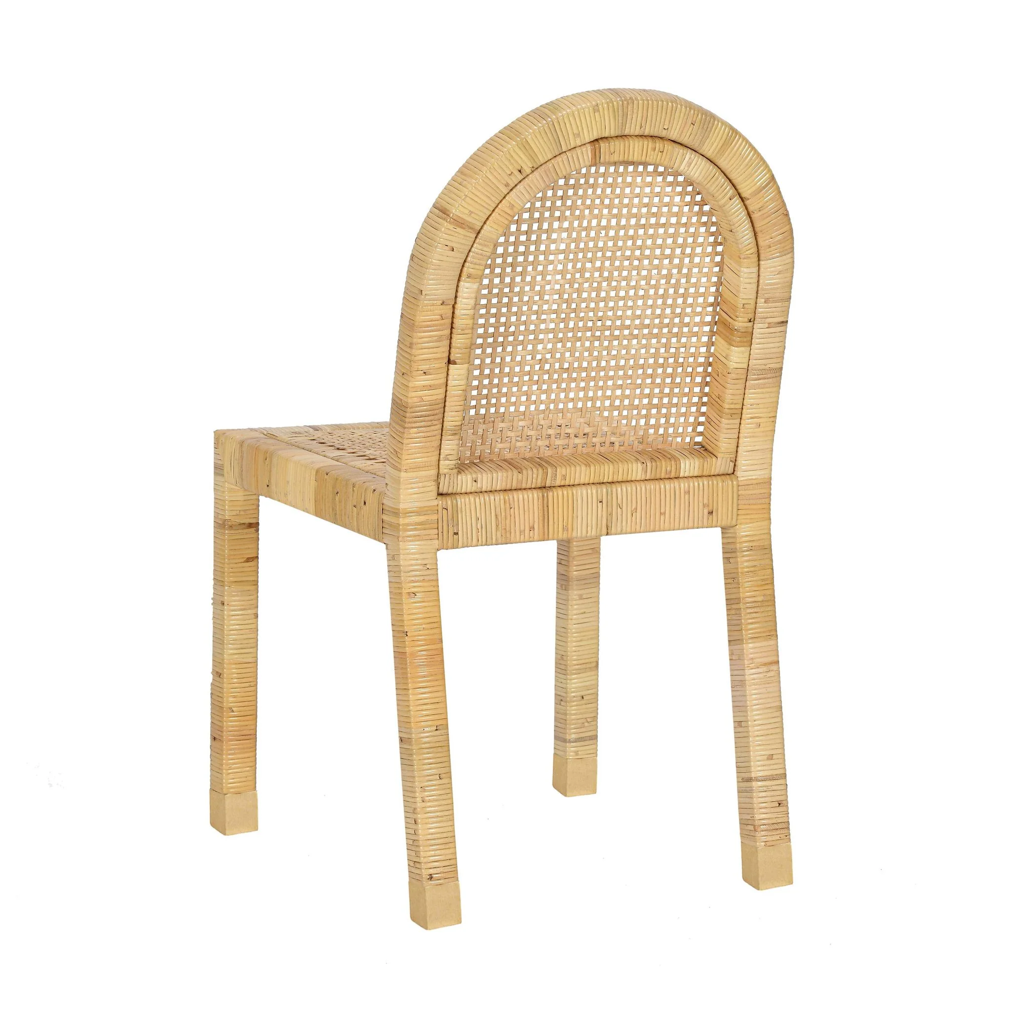 Amara Cream Linen Arched Dining Chair - Image 8