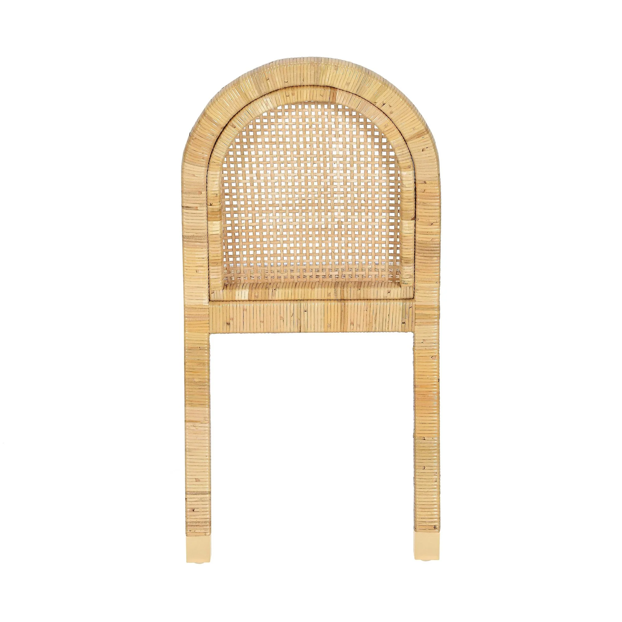 Amara Cream Linen Arched Dining Chair - Image 9