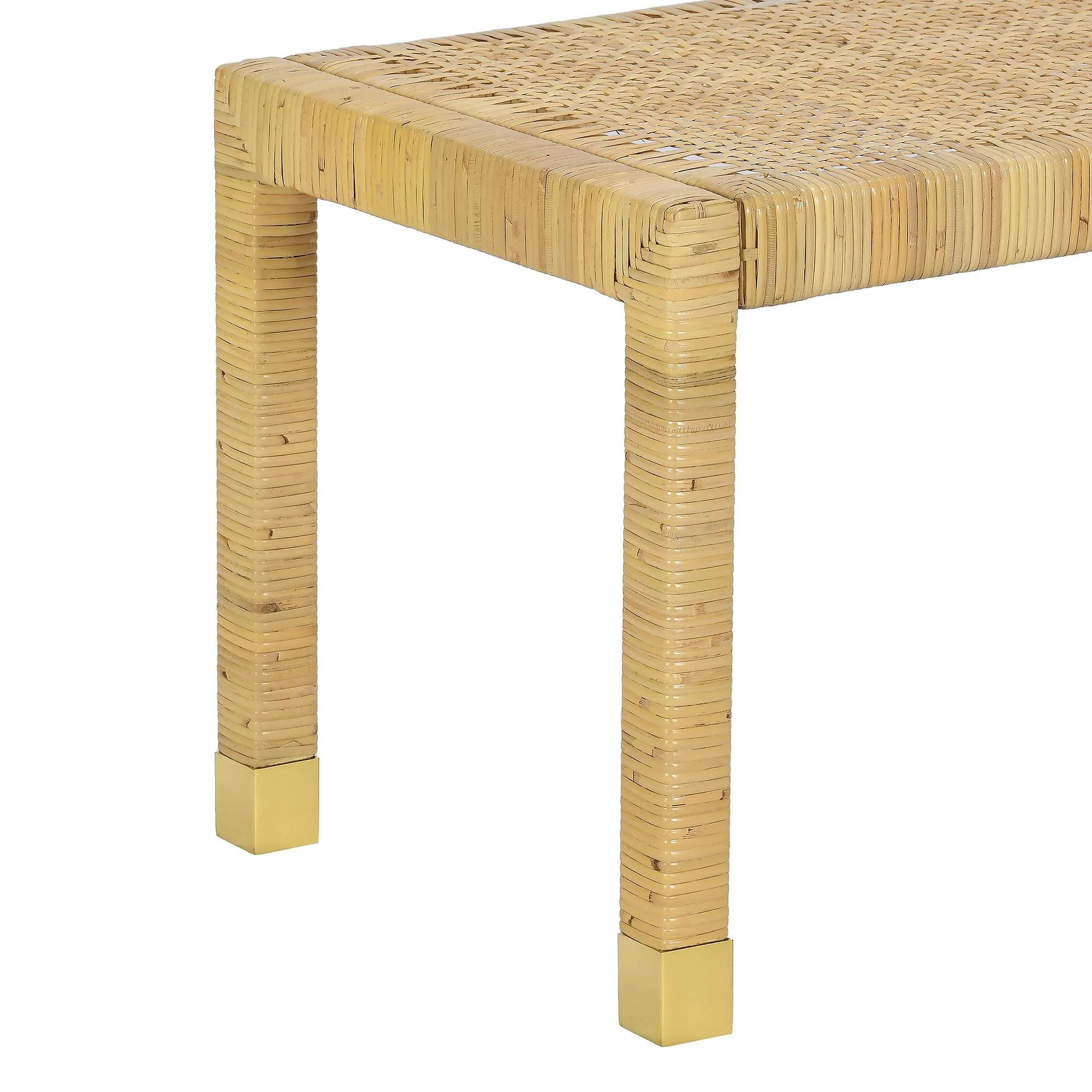 Amara Cream Linen Bench - Image 7