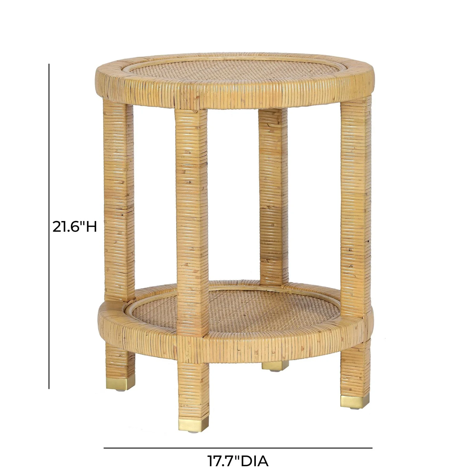 Amara Natural Rattan Side Table - Image 7