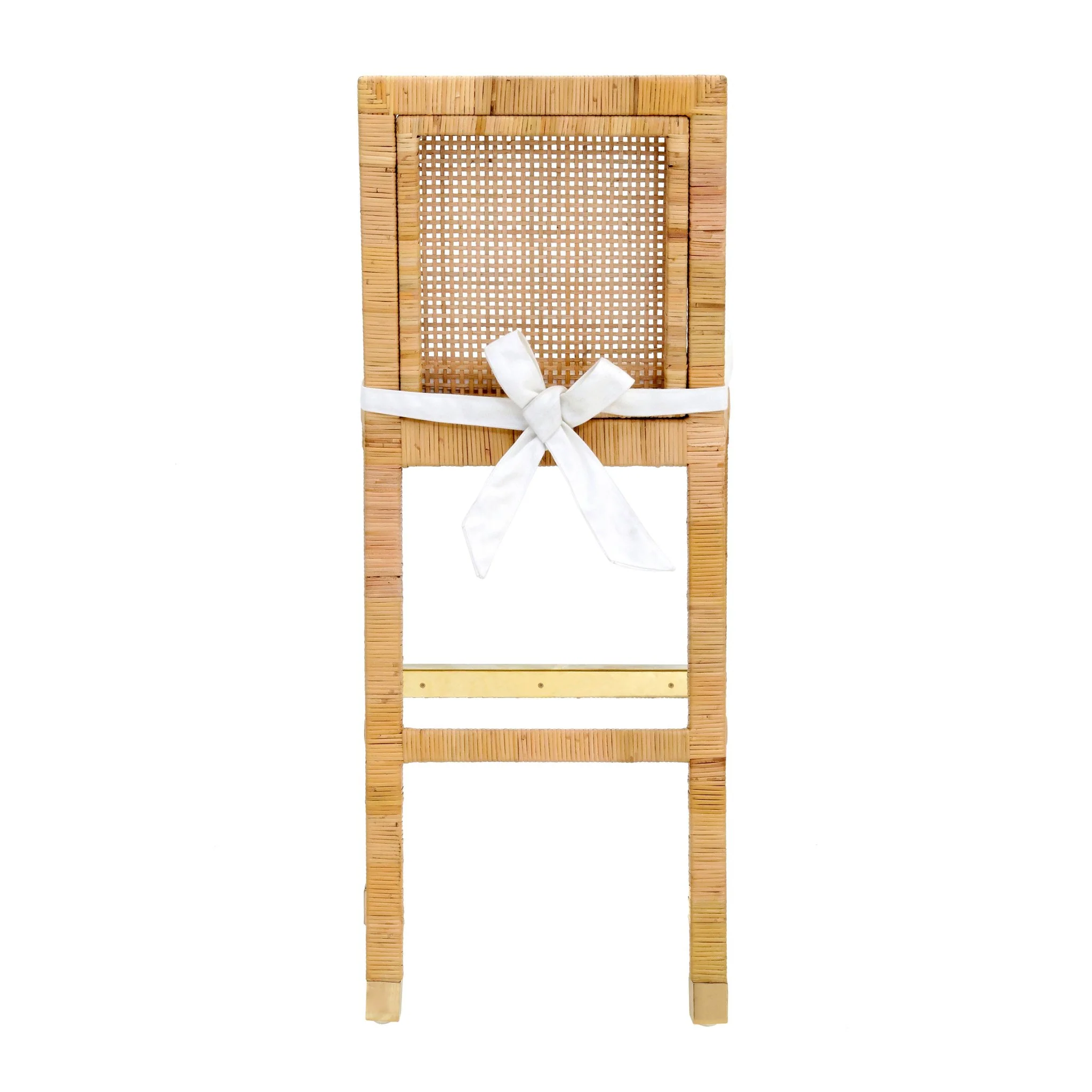 Amara Rattan Performance Fabric Bar Stool - Image 6