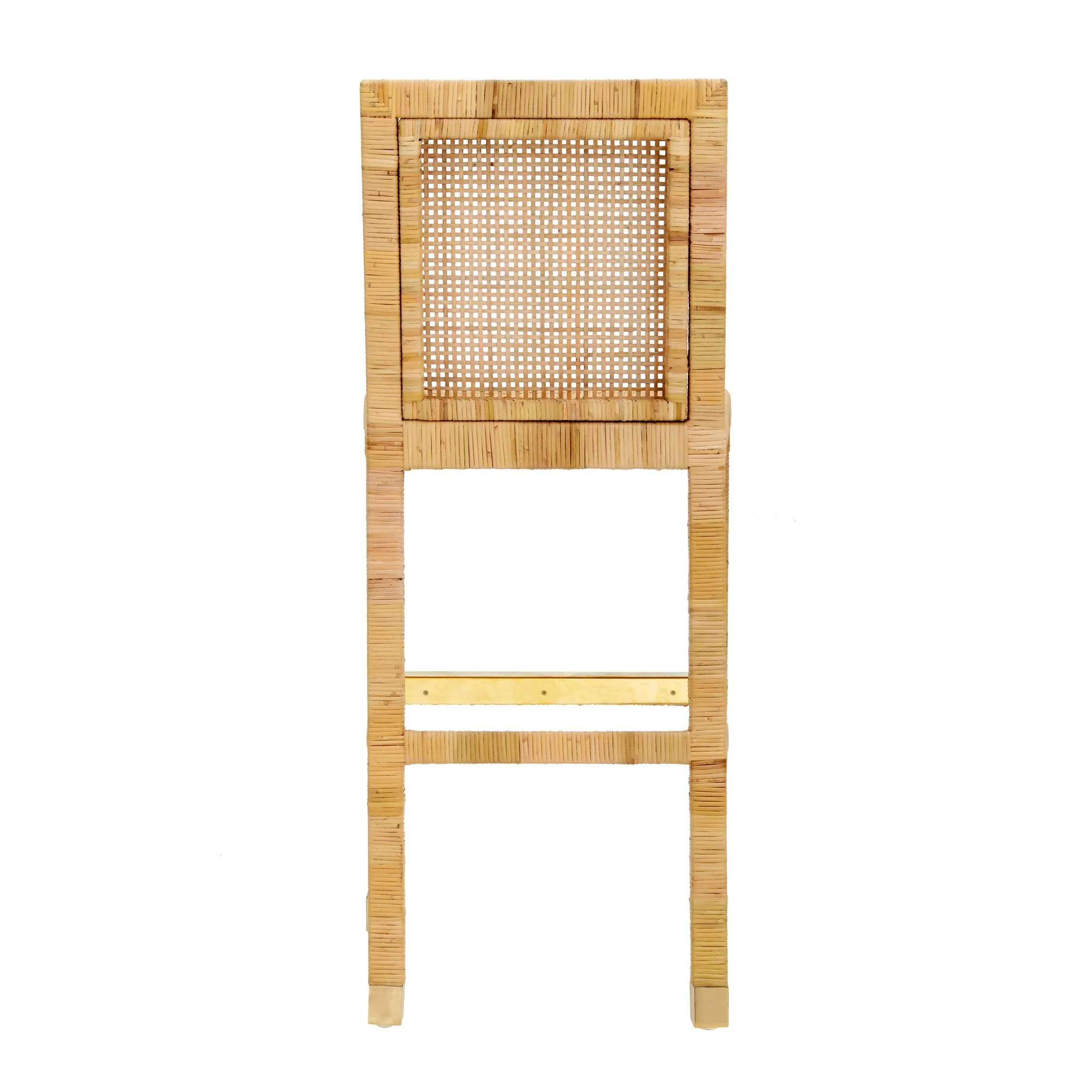 Amara Rattan Performance Fabric Bar Stool - Image 7