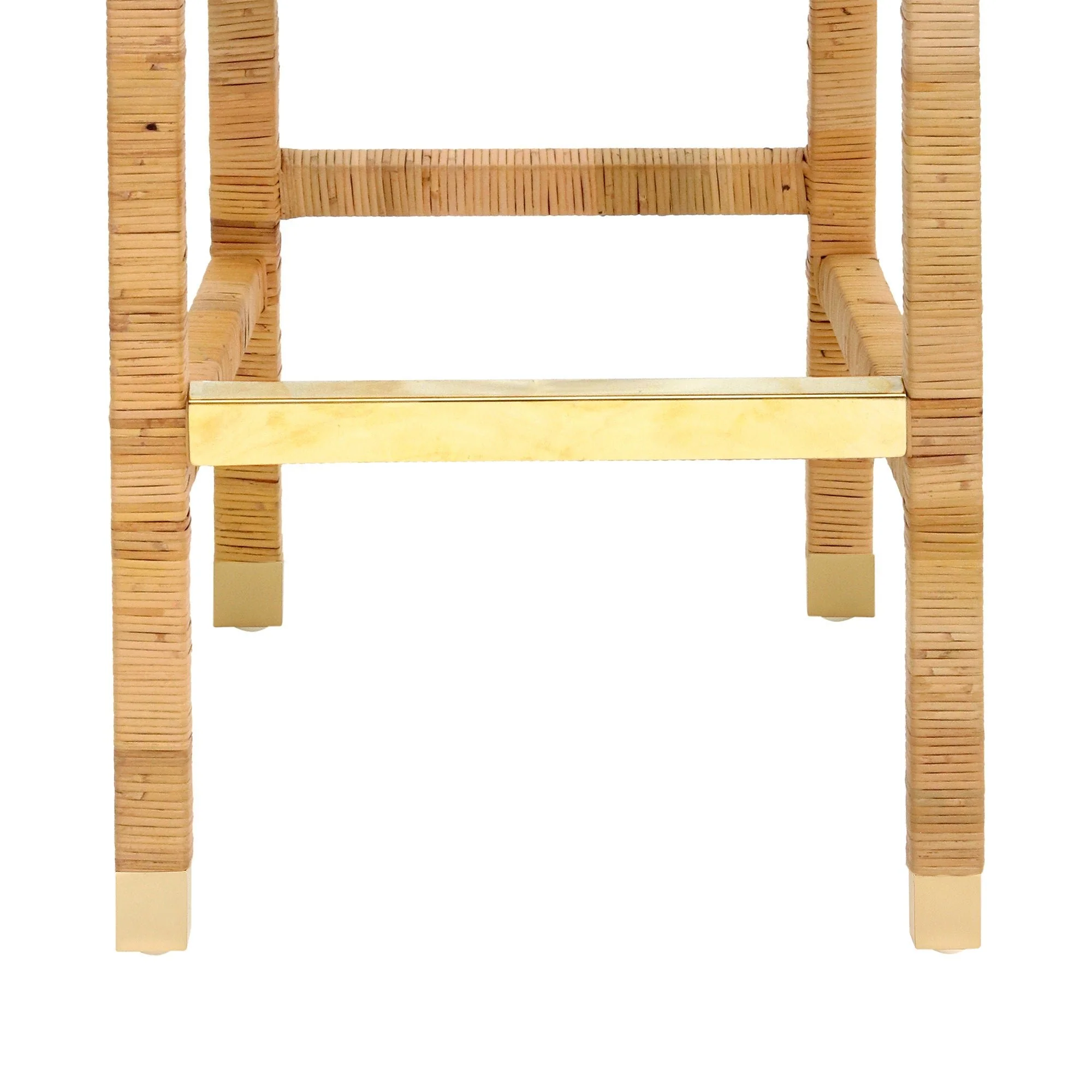 Amara Rattan Performance Fabric Bar Stool - Image 8