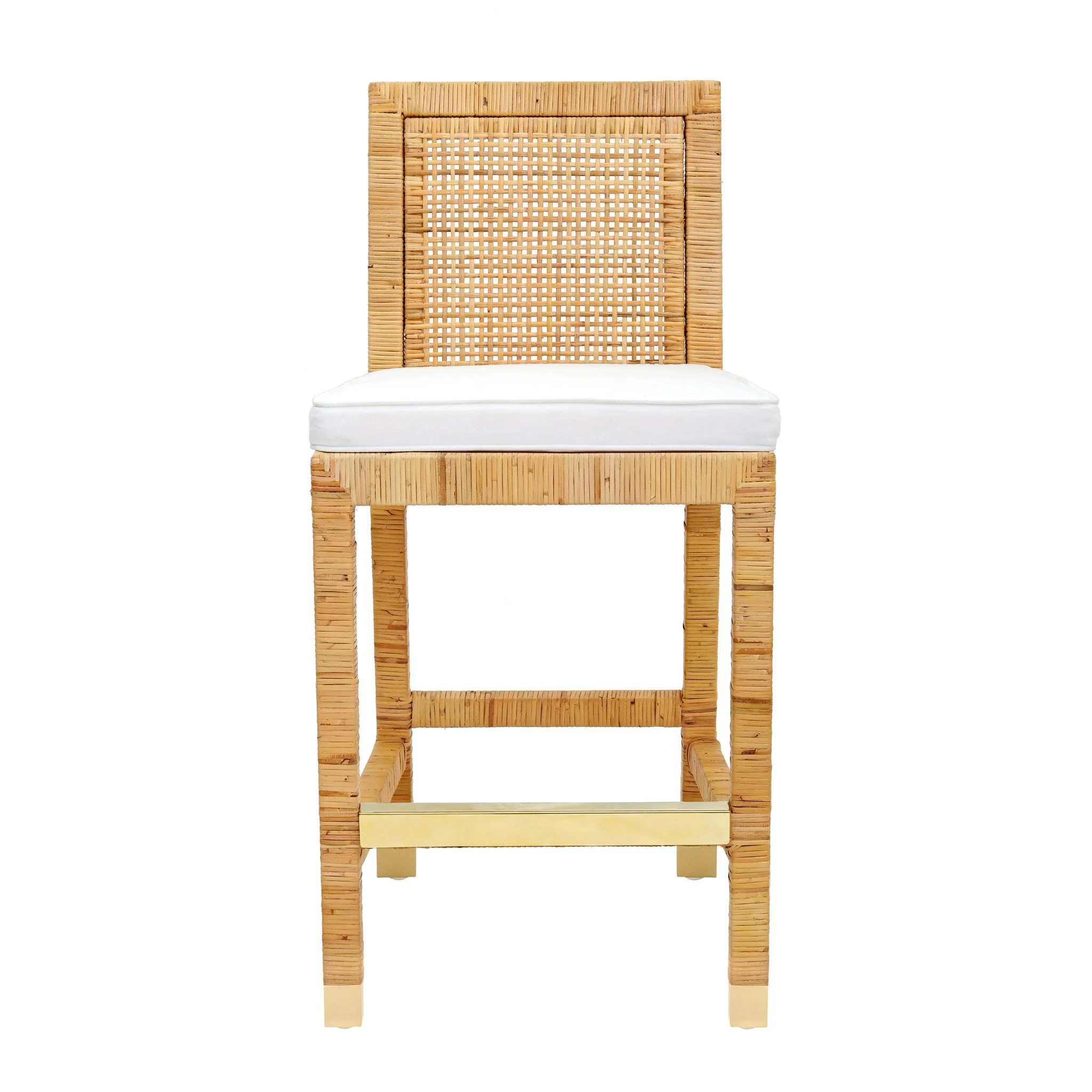 Amara Rattan Performance Fabric Counter Stool - Image 4
