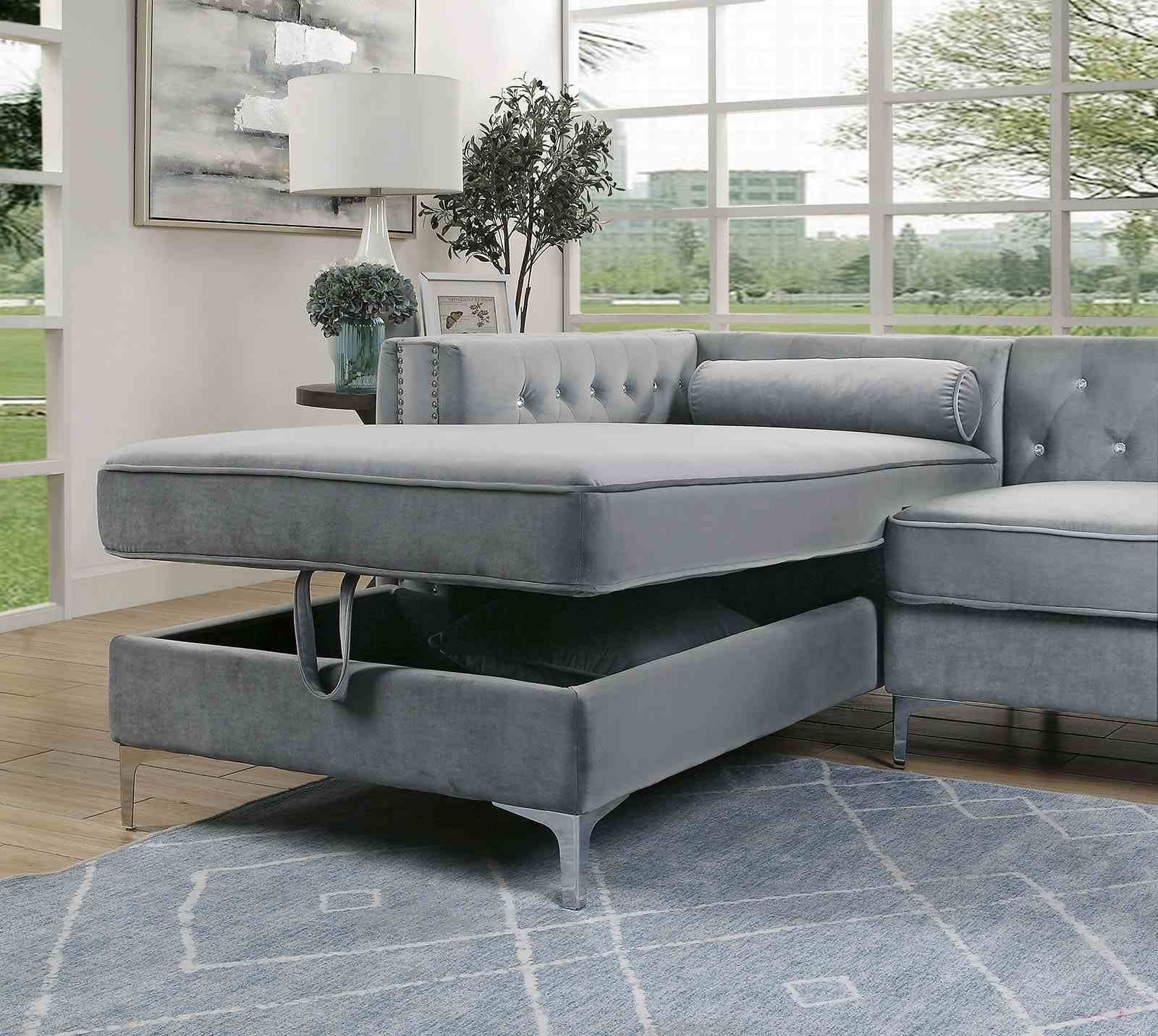 Amie Sectional, Gray - Image 2
