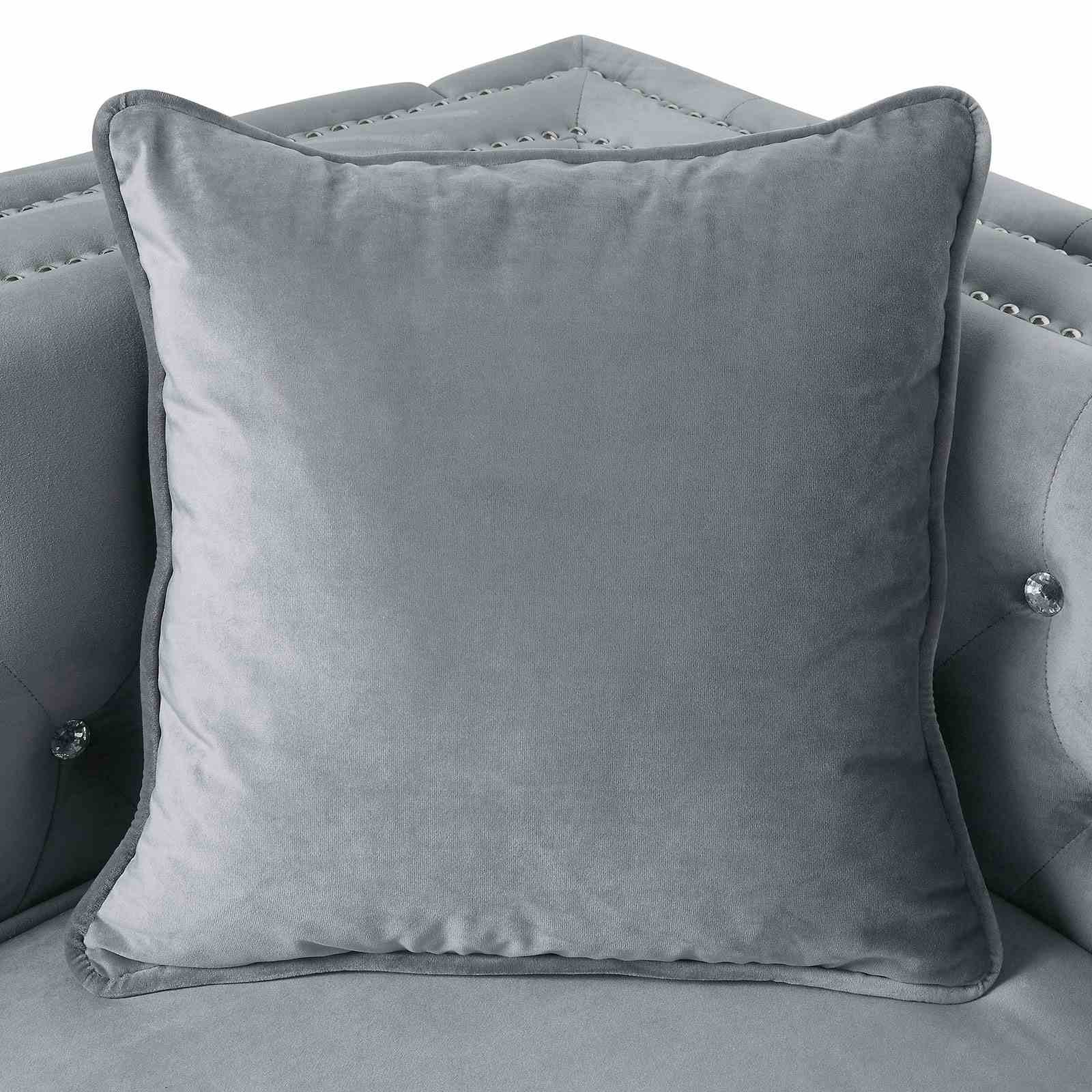 Amie Sectional, Gray - Image 4