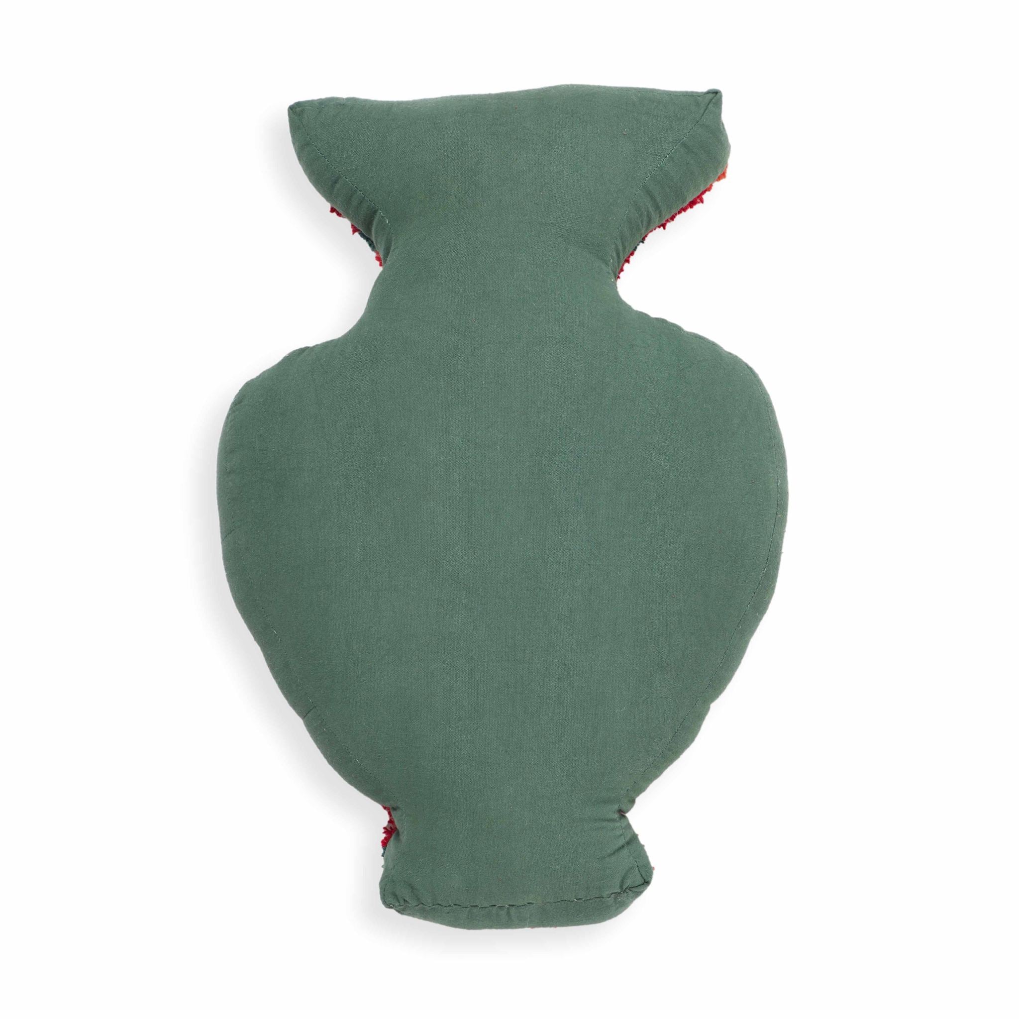 Amphorae Red Tufted Accent Pillow - Image 3