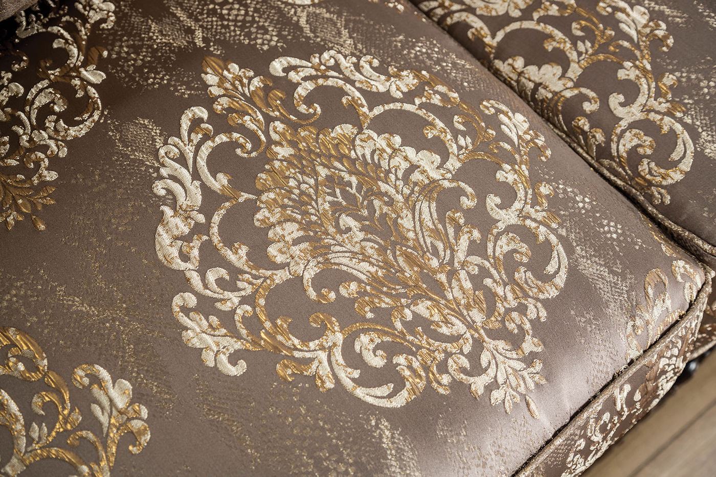 Andalusia Loveseat, Light Brown/Dark Cherry - Image 3