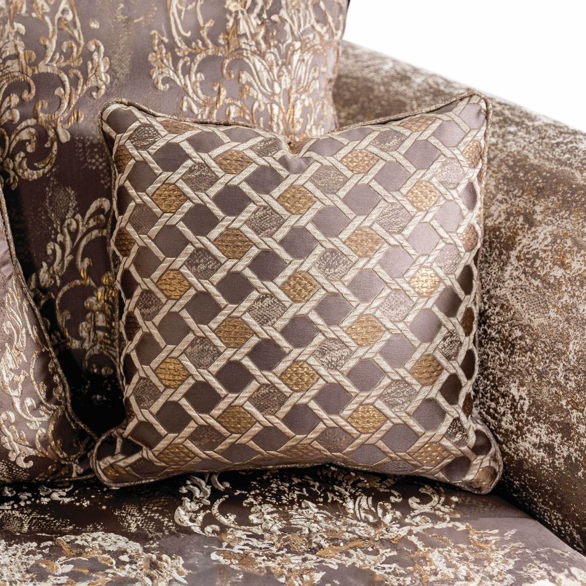 Andalusia Sofa, Light Brown/Dark Cherry - Image 5