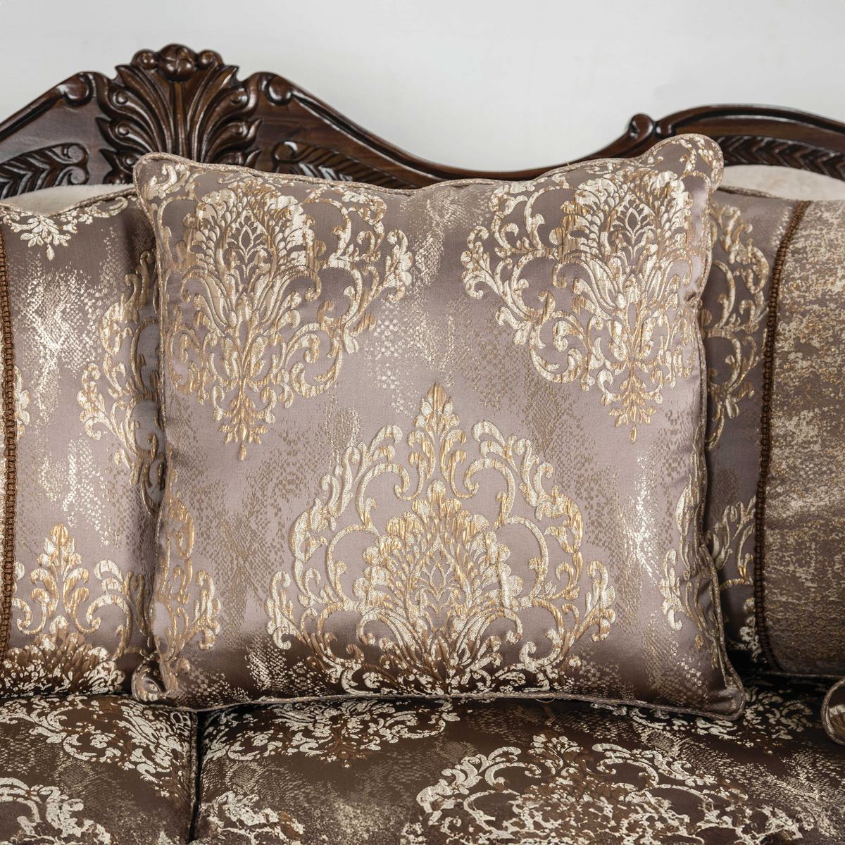 Andalusia Sofa, Light Brown/Dark Cherry - Image 7
