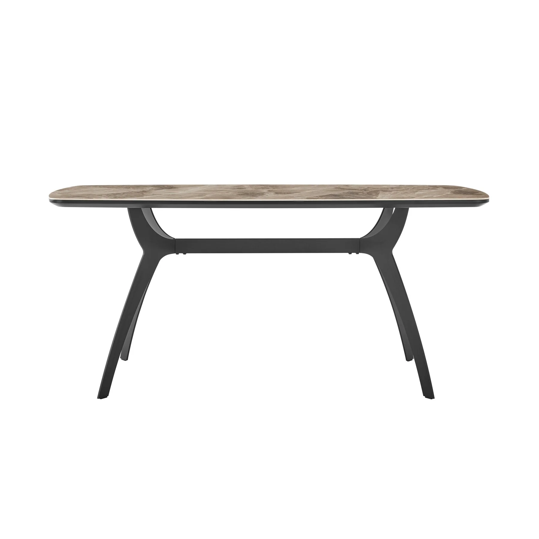 Andes and Alison Gray Fabric 5 Piece Rectangular Dining Set - Image 5