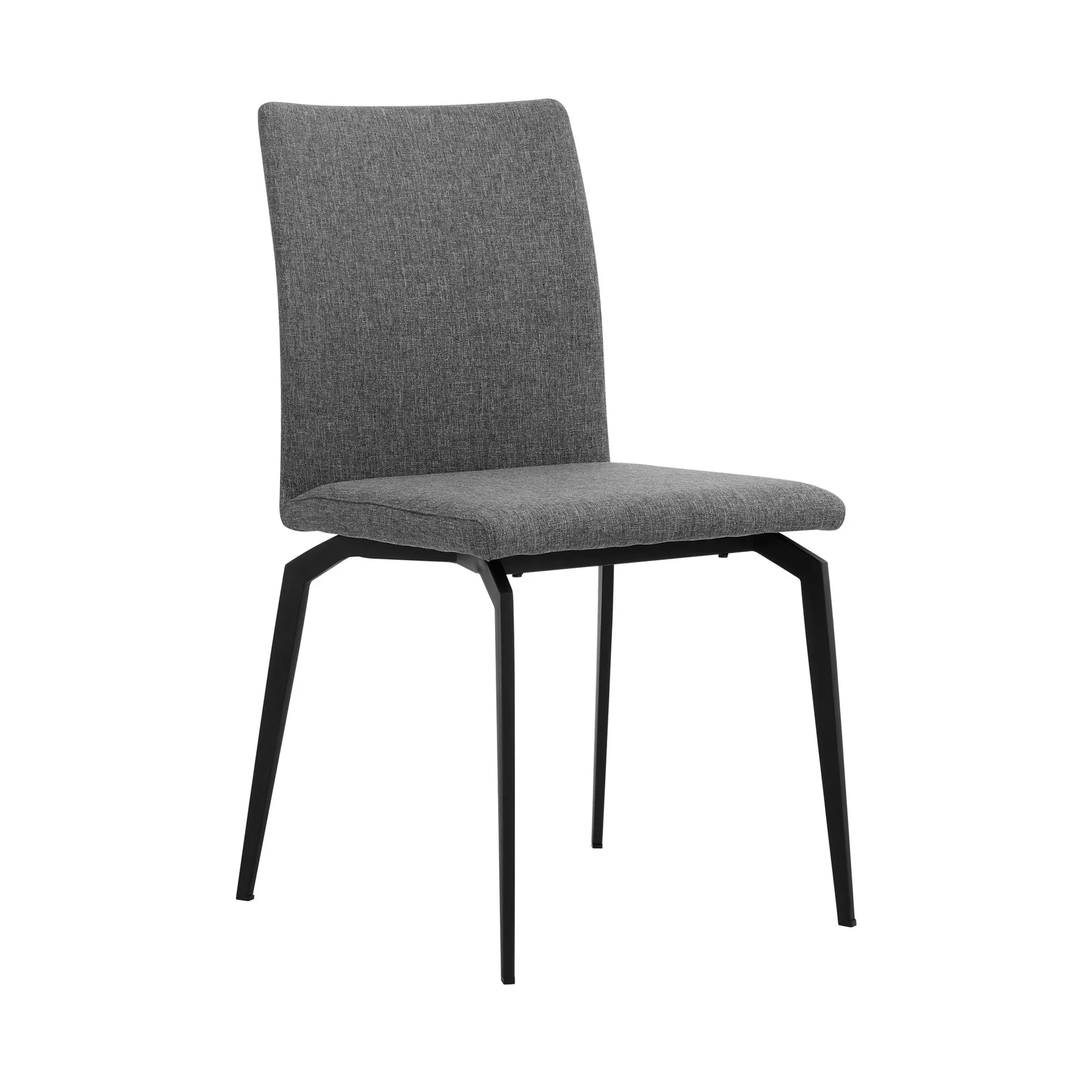 Andes and Lyon Gray Fabric 7 Piece Rectangular Dining Set - Image 2