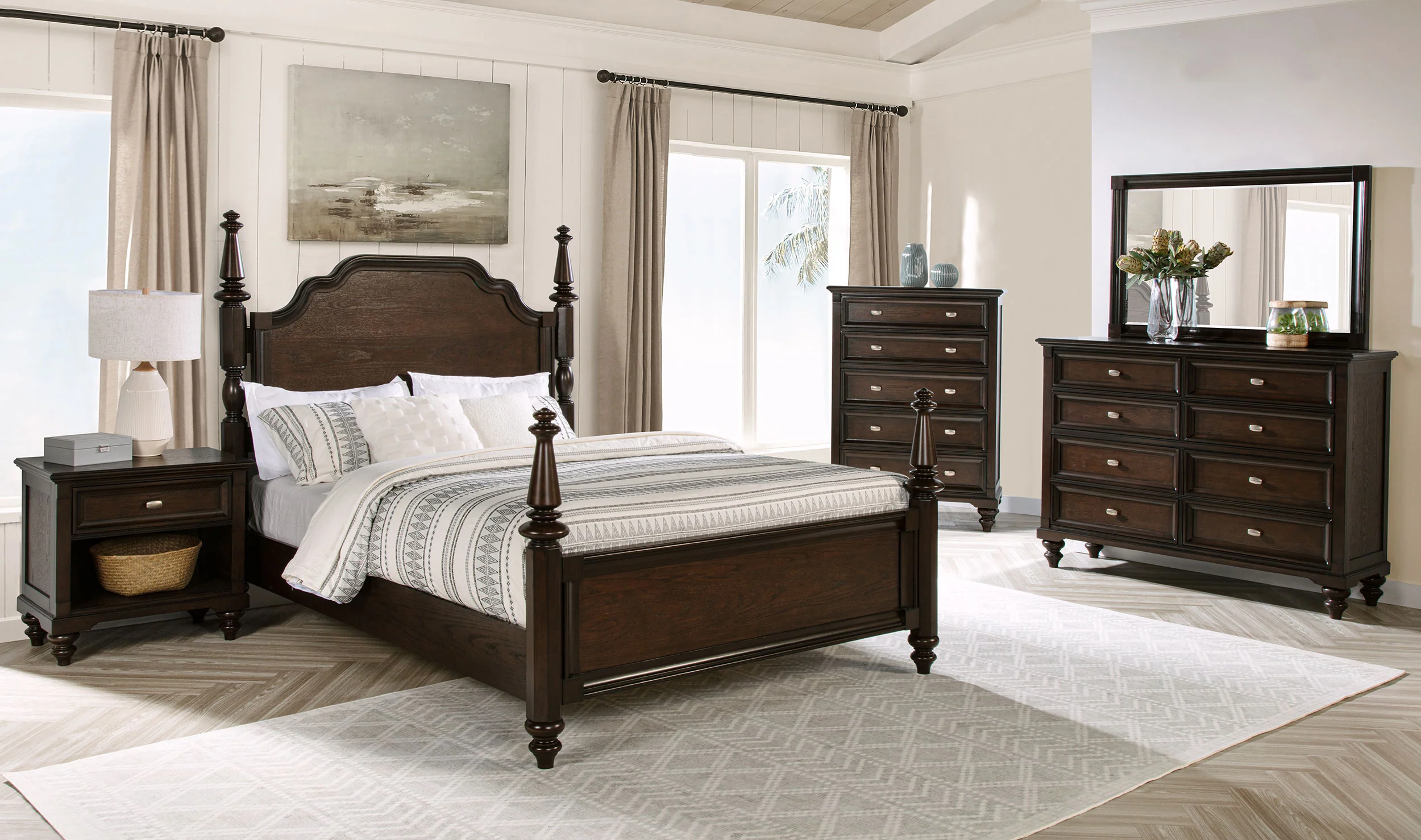 Andover Four-Poster Panel Bed - Image 17