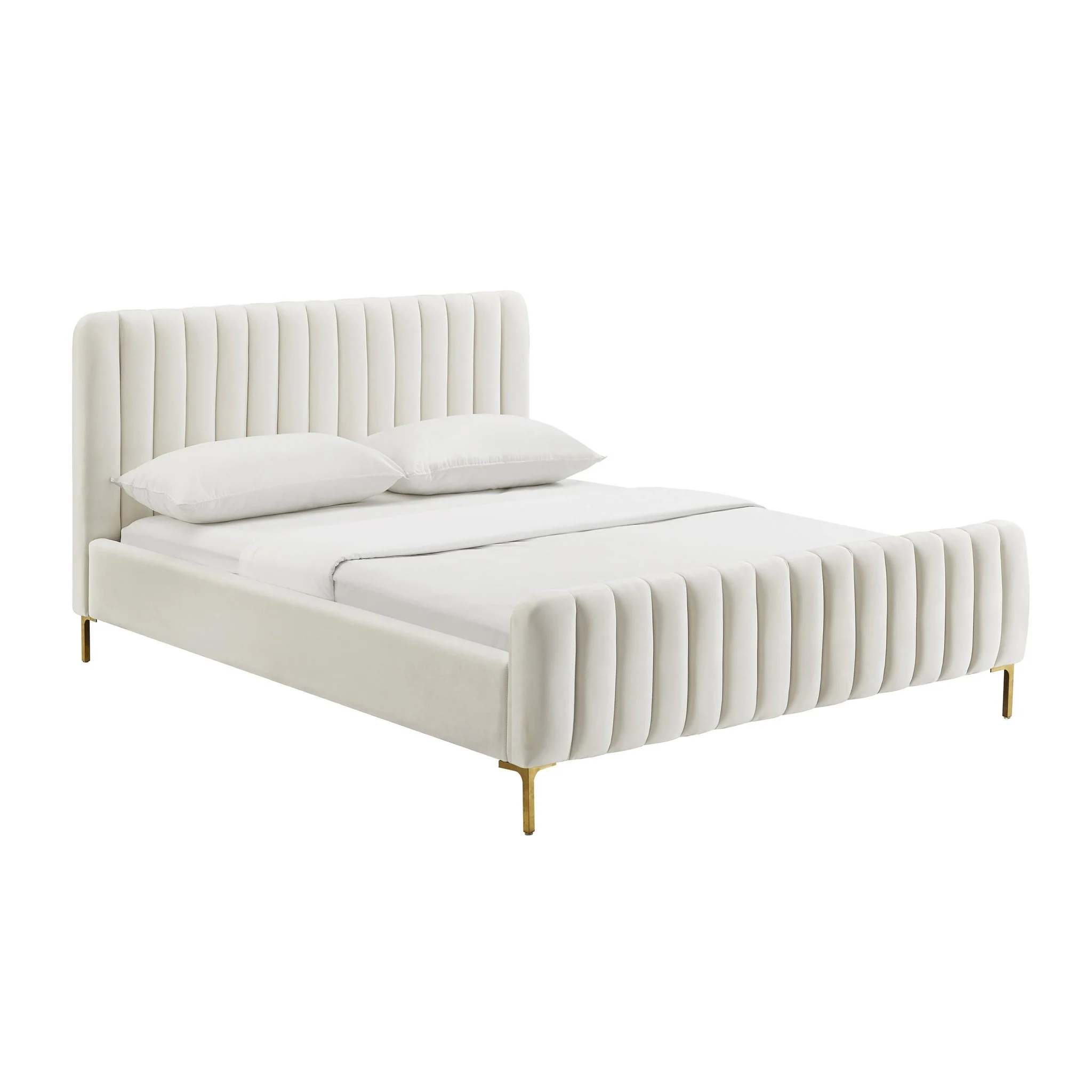 Angela Cream Bed in Queen - Image 2