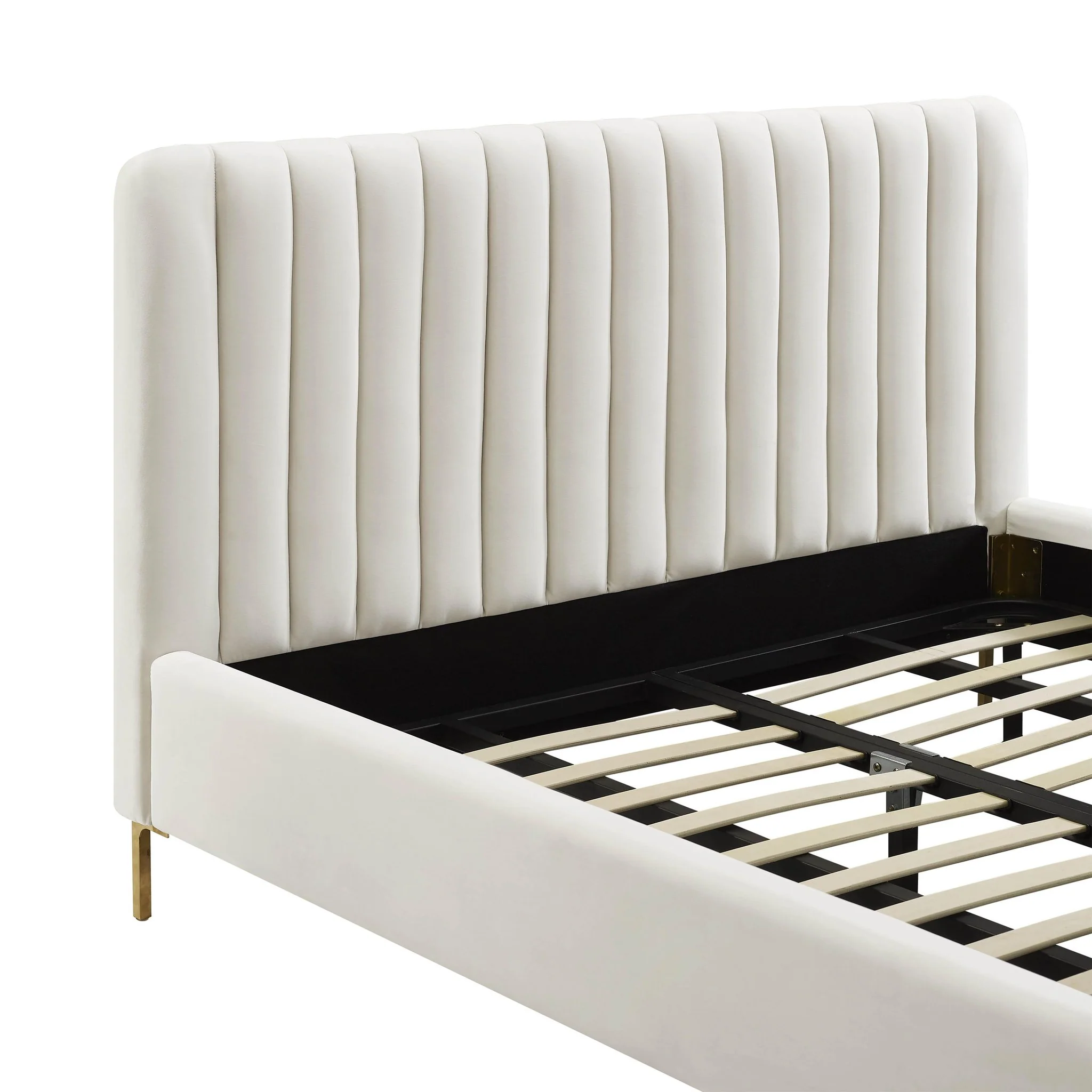 Angela Cream Bed in Queen - Image 5