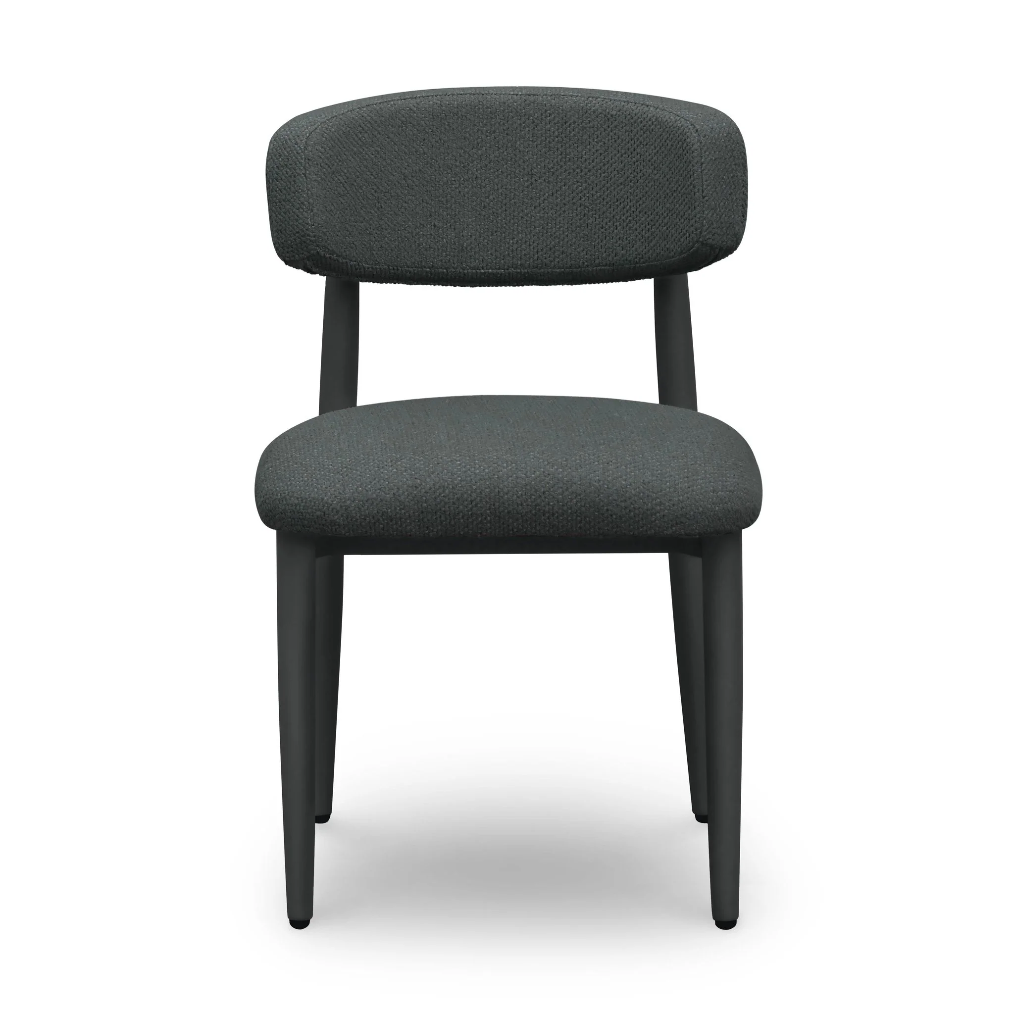 Annika Black Textured Outdoor Dining Side Chair - Image 3