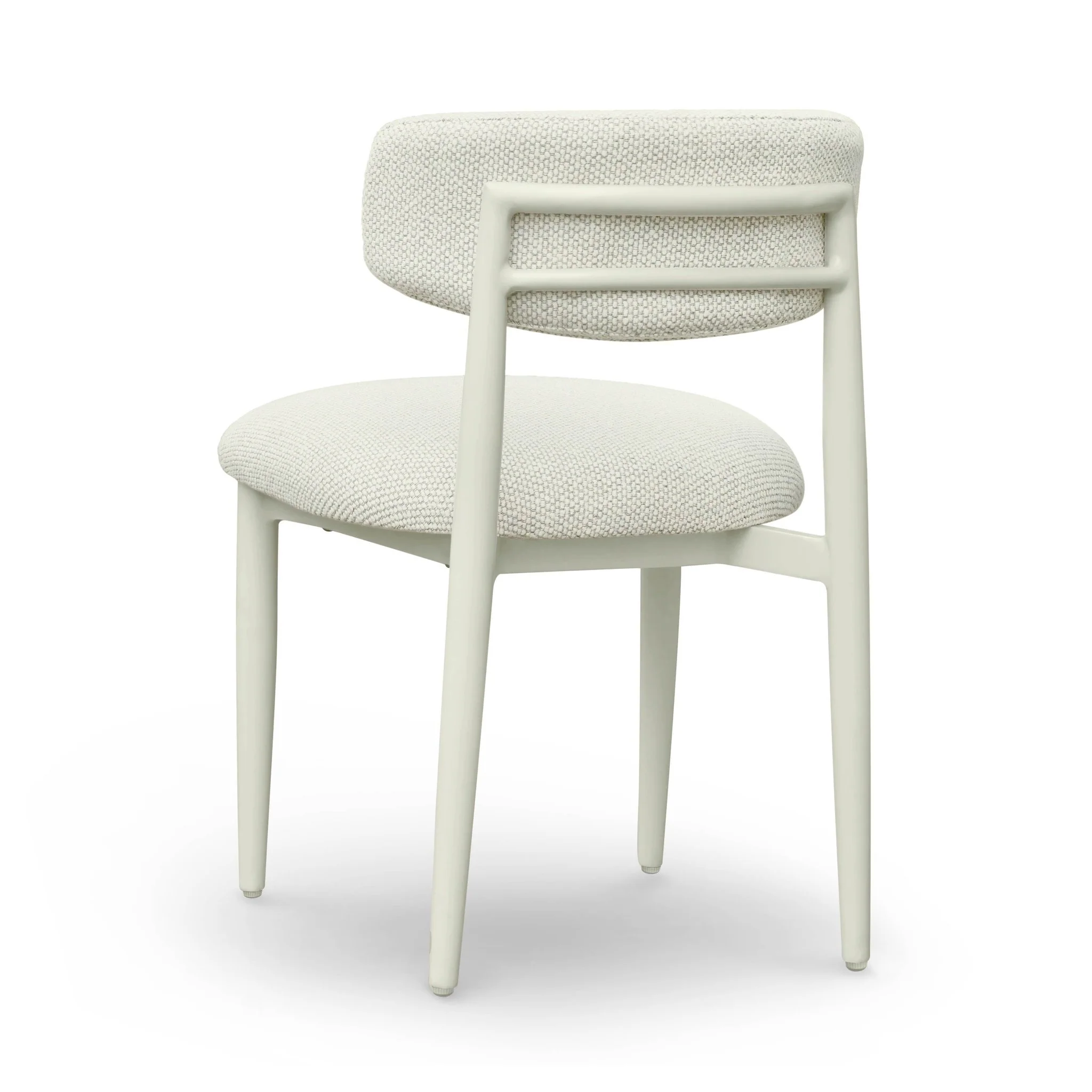 Annika Cream Textured Outdoor Dining Side Chair - Image 5