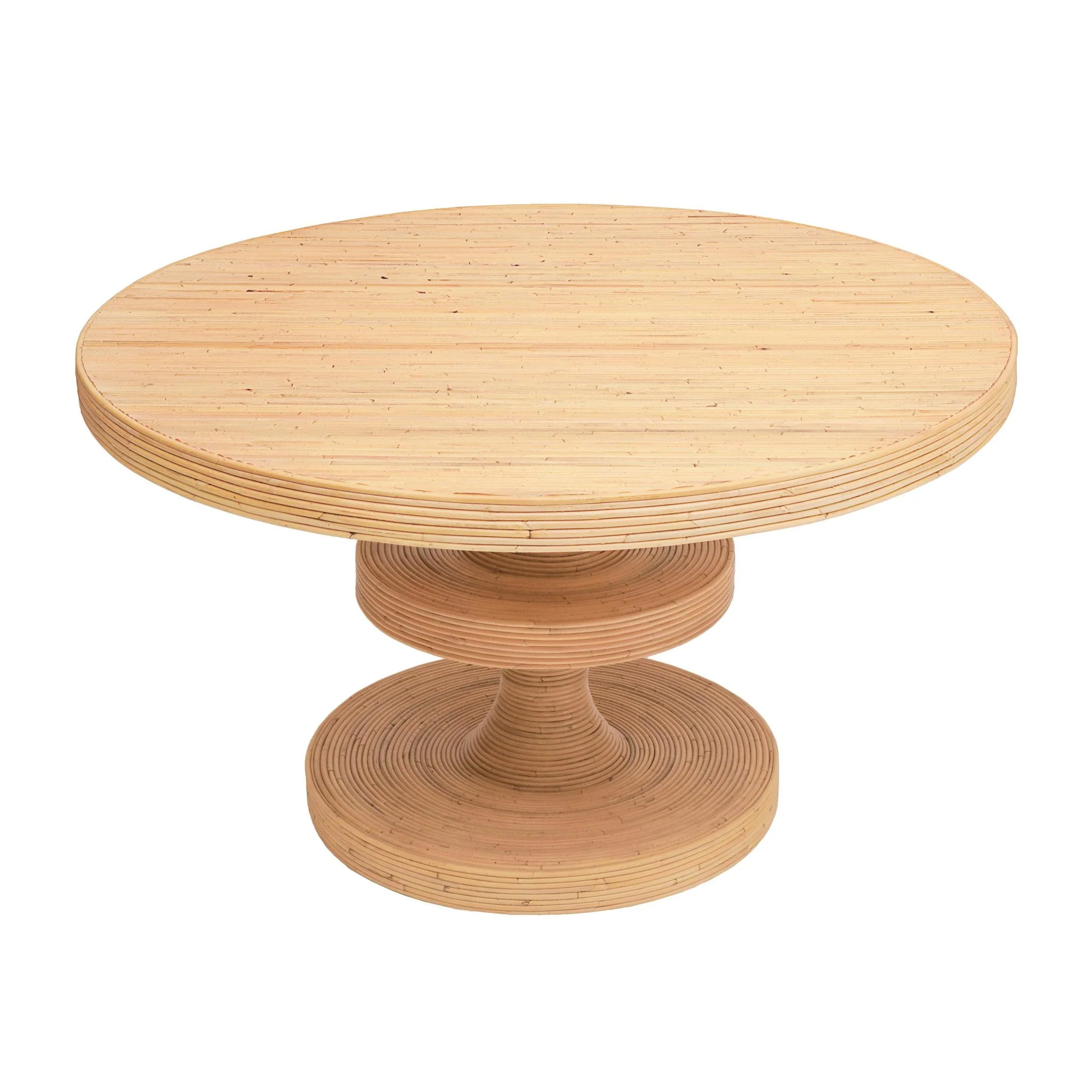 Apollonia Natural Rattan Round Dining Table - Image 6