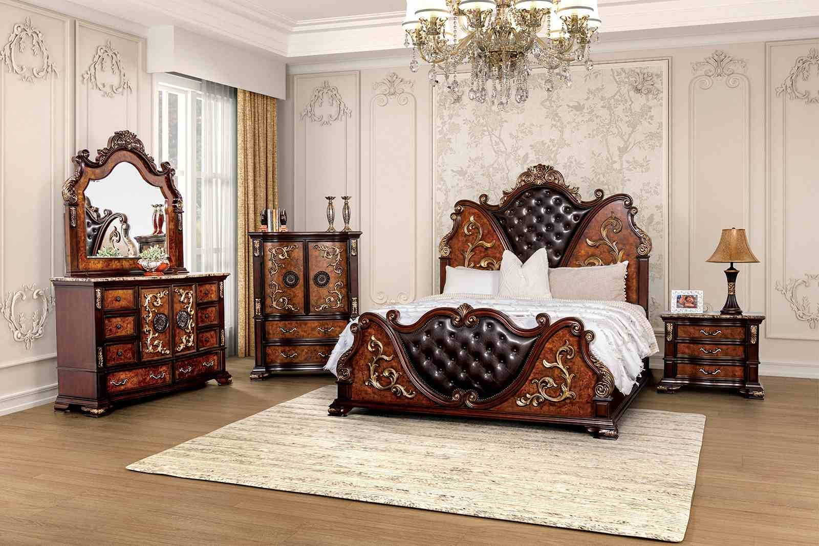 Aquilina Mirror, Dark Cherry/Oak - Image 2