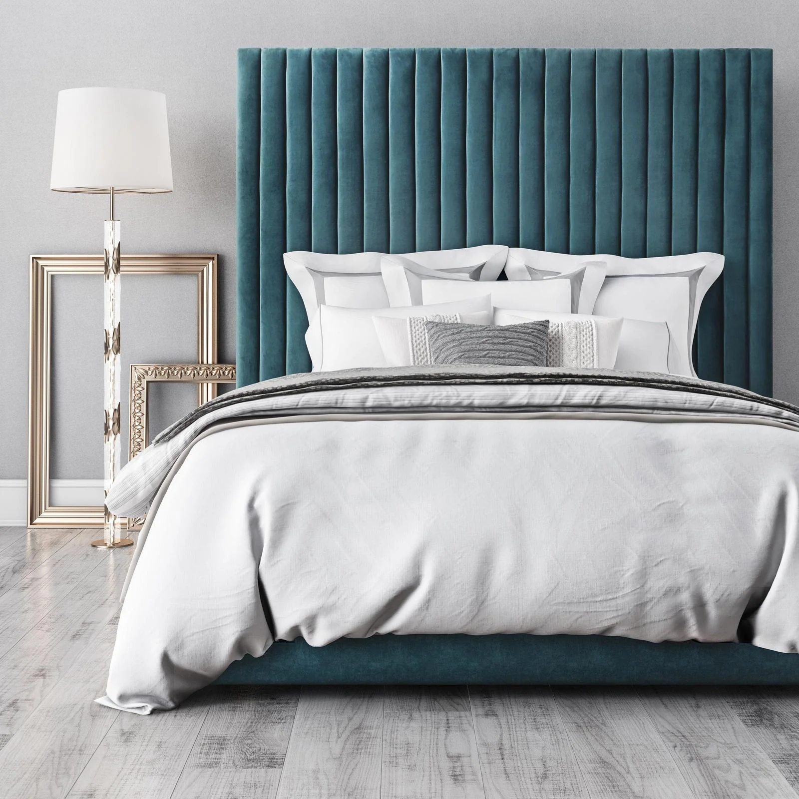 Arabelle Sea Blue Bed in Queen - Image 3