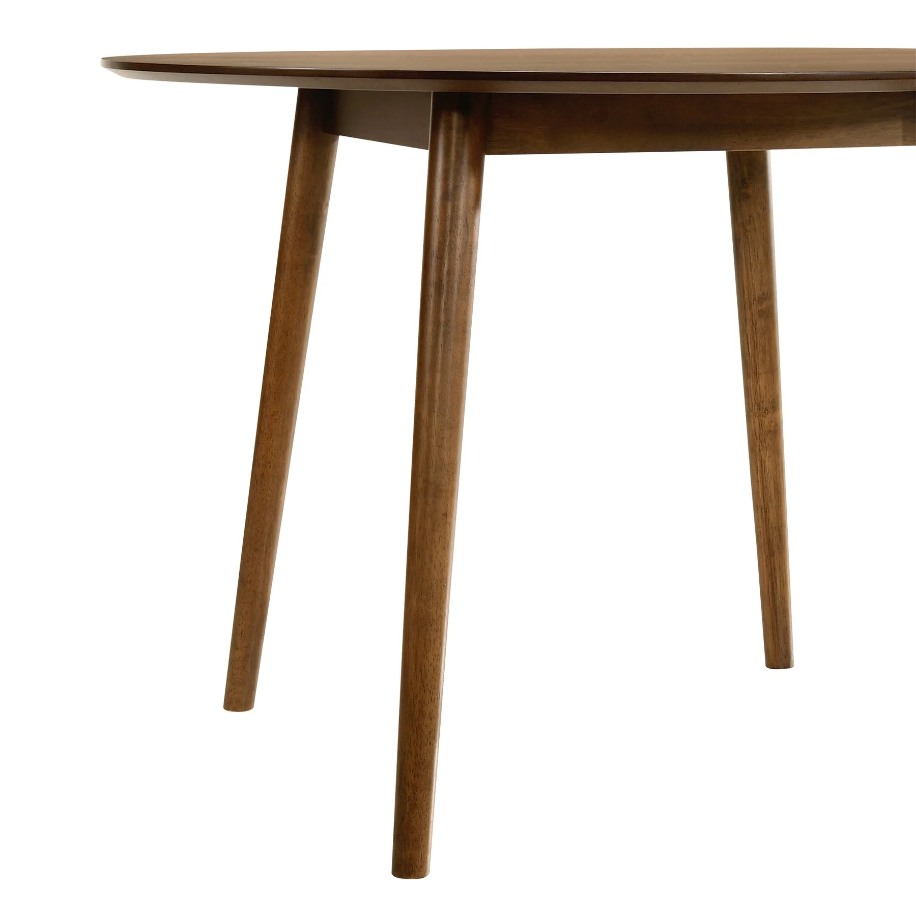 Arcadia 42" Round Dining Table in Walnut Wood - Image 4
