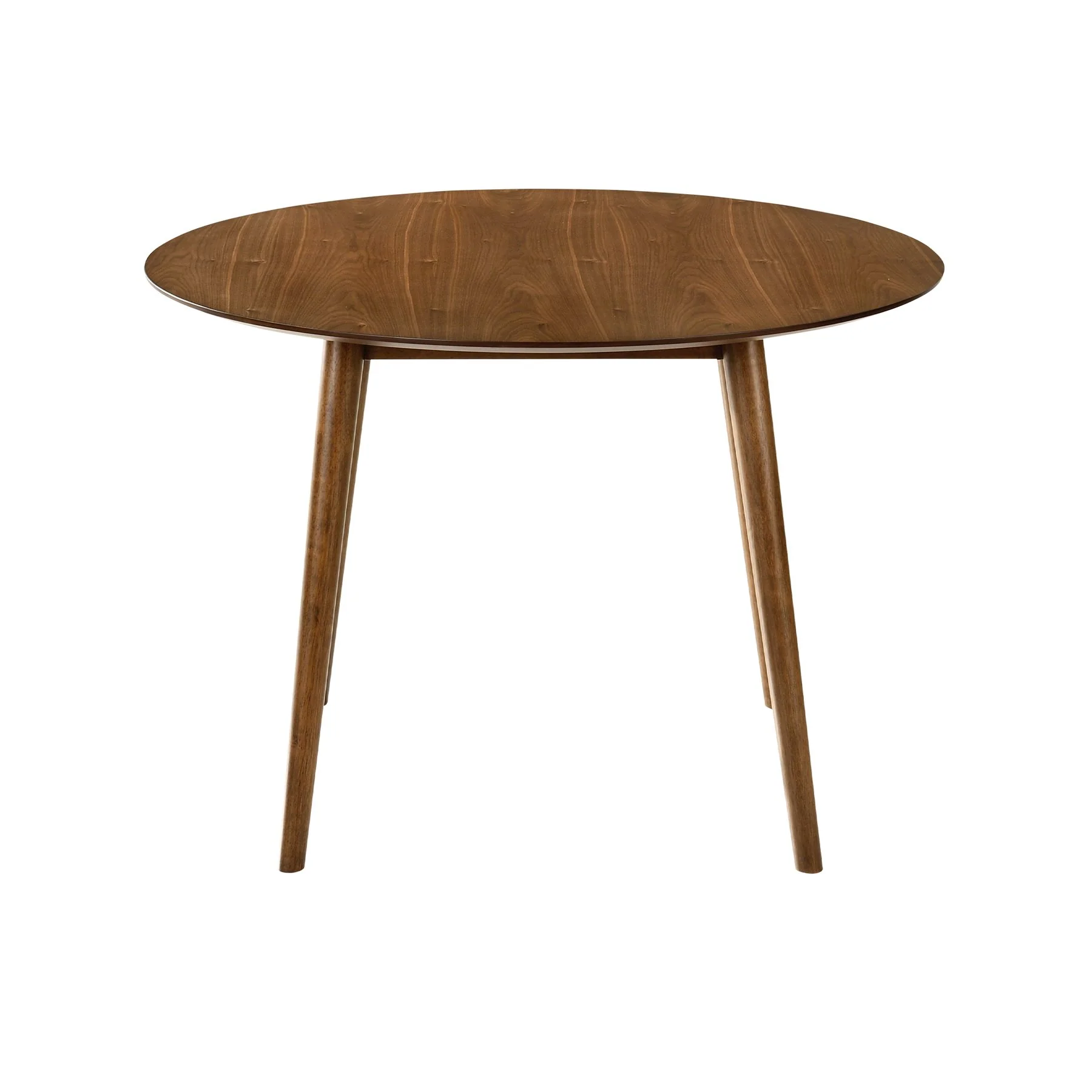 Arcadia and Azalea 42" Round Blue and Walnut Wood 5 Piece Dining Set - Image 5