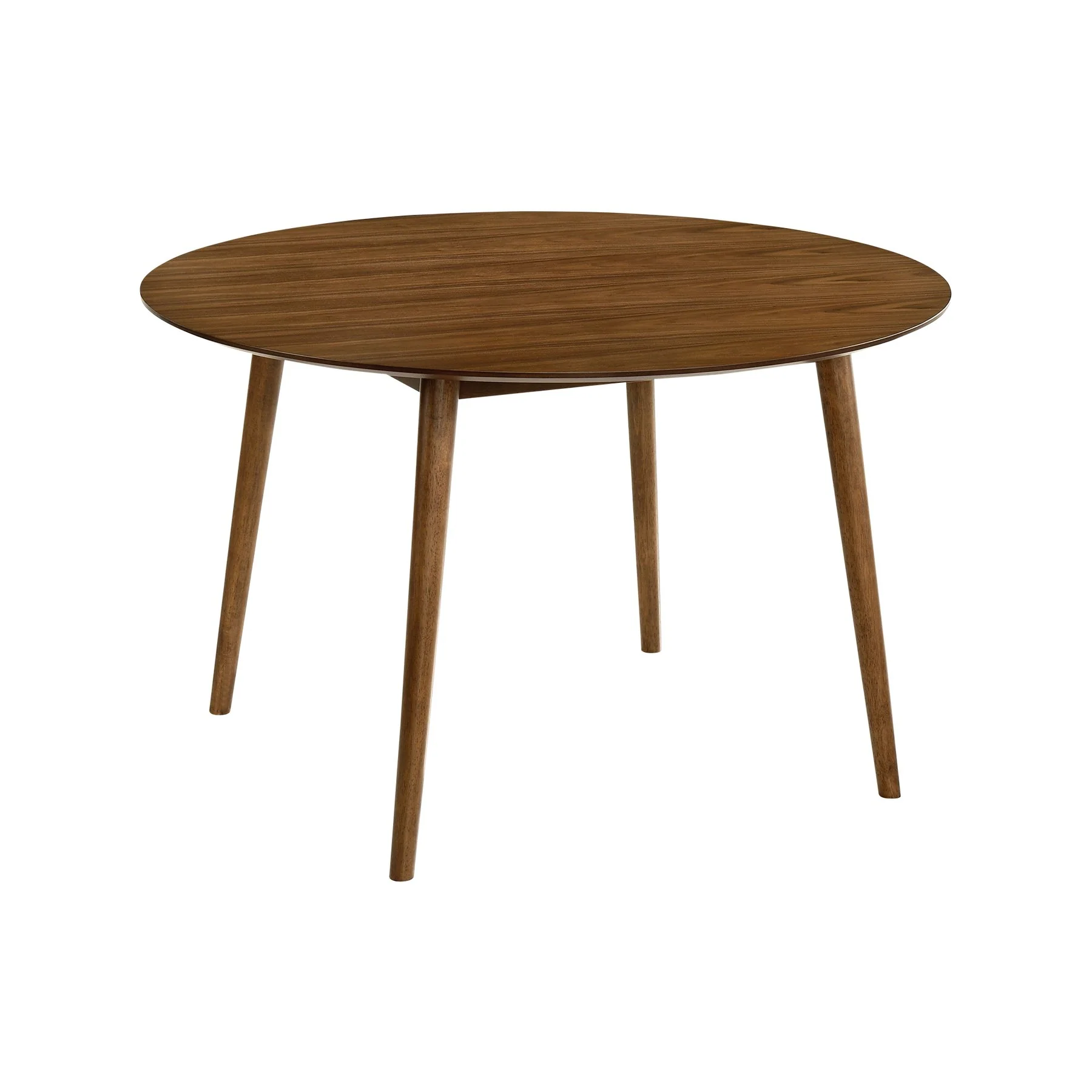 Arcadia and Azalea 48" Round Charcoal and Walnut Wood 5 Piece Dining Set - Image 4