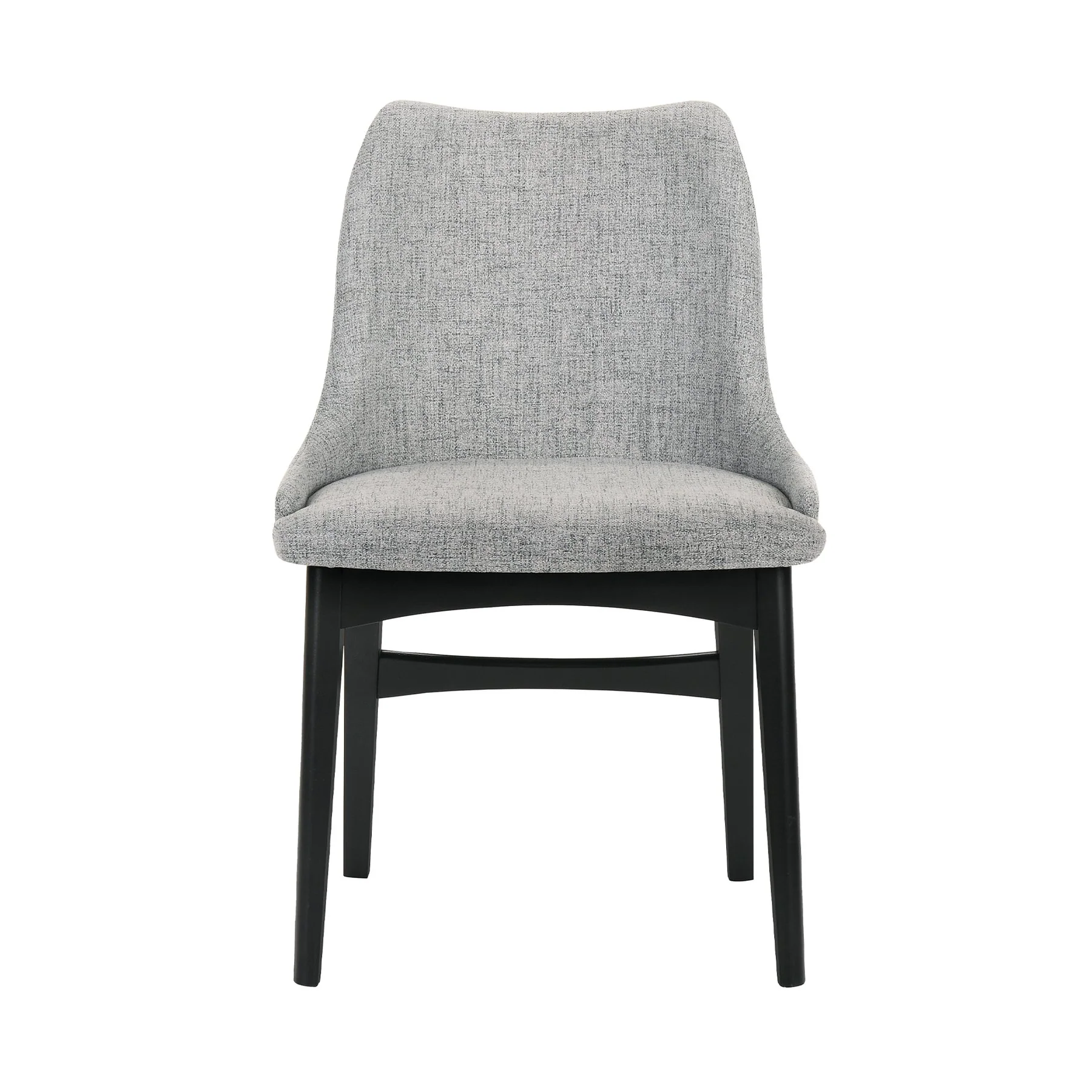 Arcadia and Azalea 48" Round Gray and Black Wood 5 Piece Dining Set - Image 3
