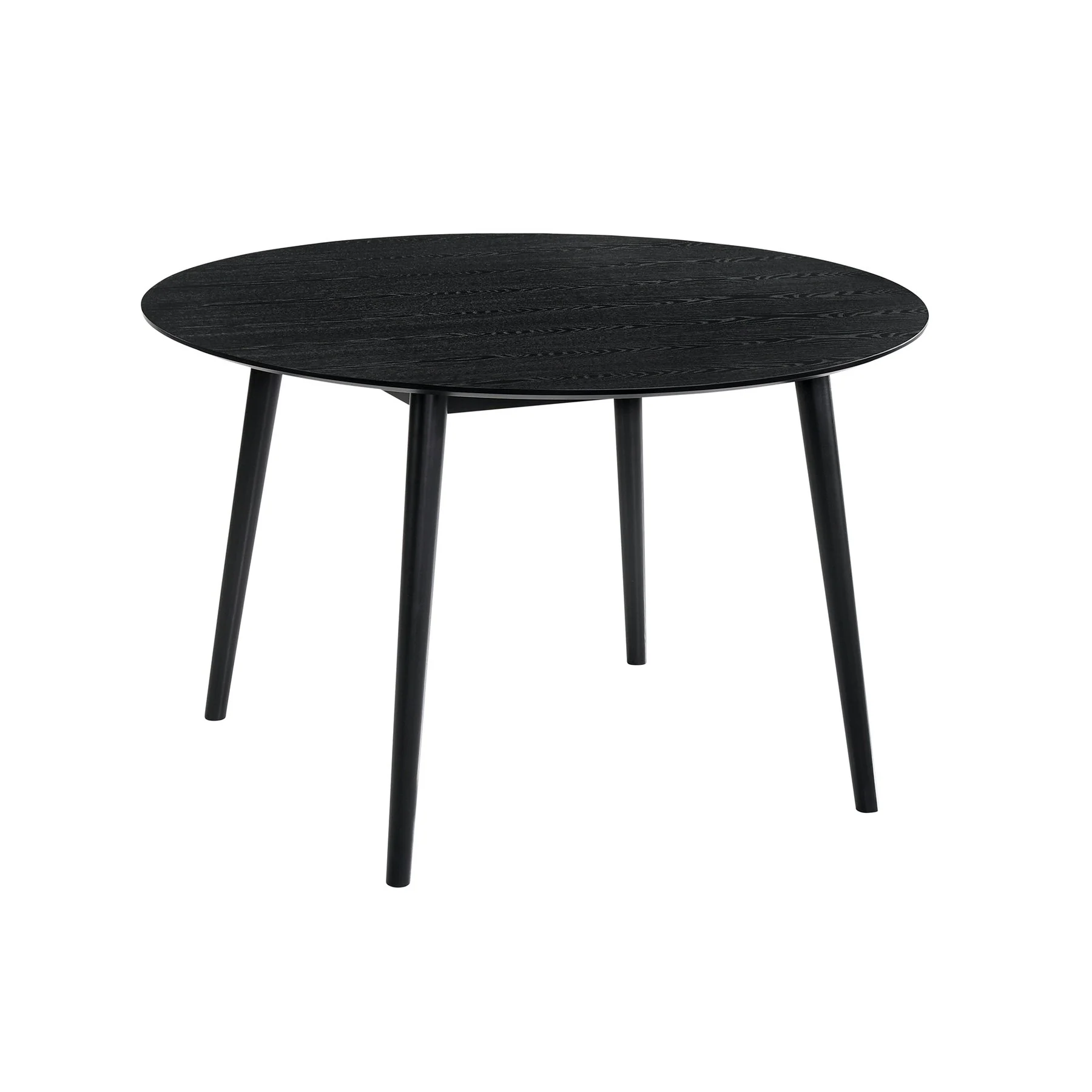 Arcadia and Talulah 48" Round Gray and Black Wood 5 Piece Dining Set - Image 4