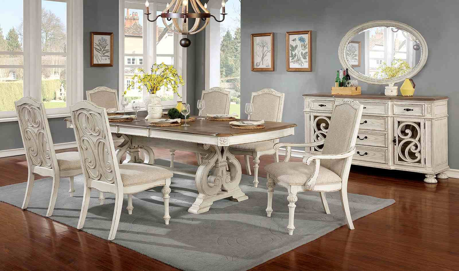 Arcadia Side Chair (2/CTN), Antique White - Image 2