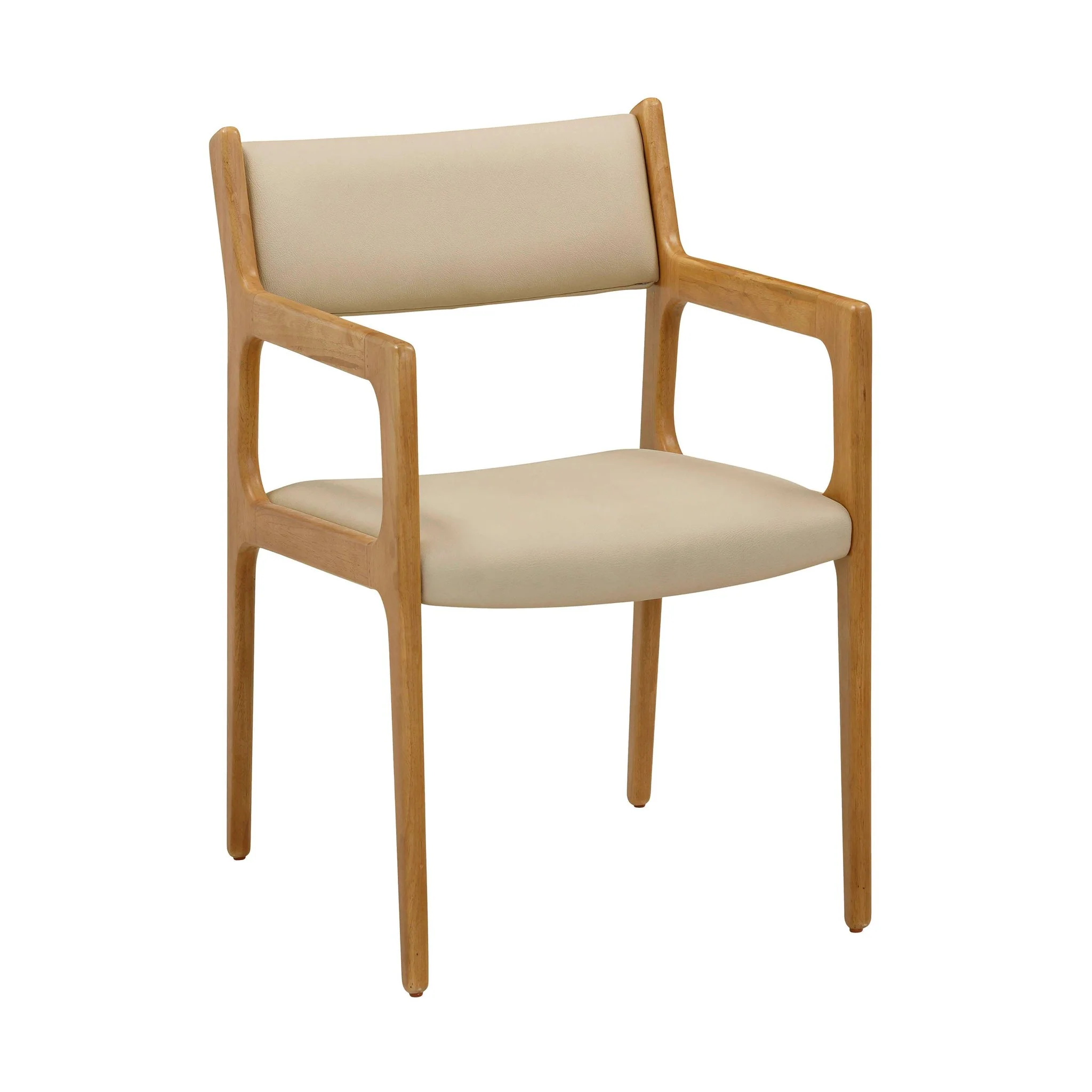 Ari Cream Performance Vegan Leather Dining Chair - Set of 2 - Image 2