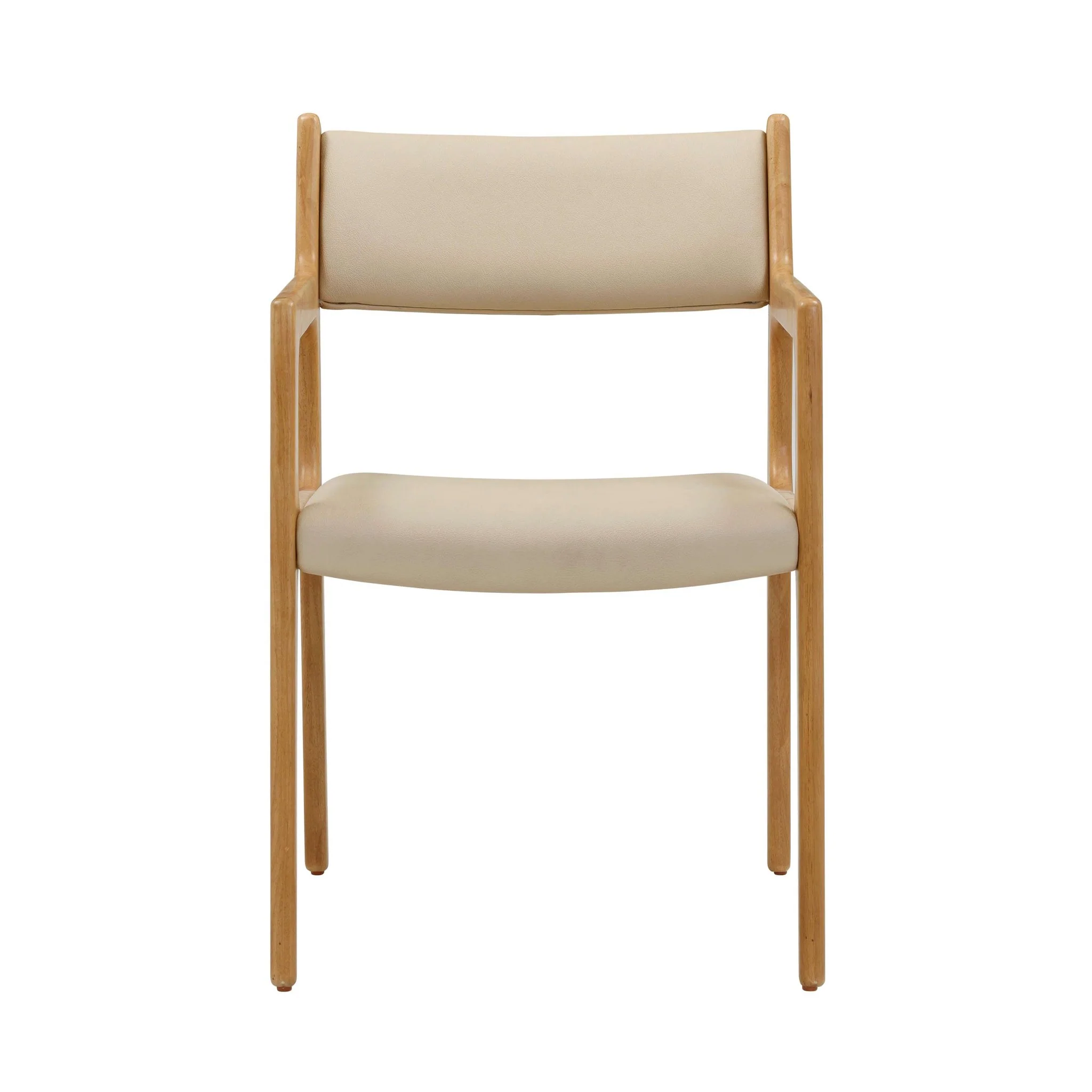 Ari Cream Performance Vegan Leather Dining Chair - Set of 2 - Image 3