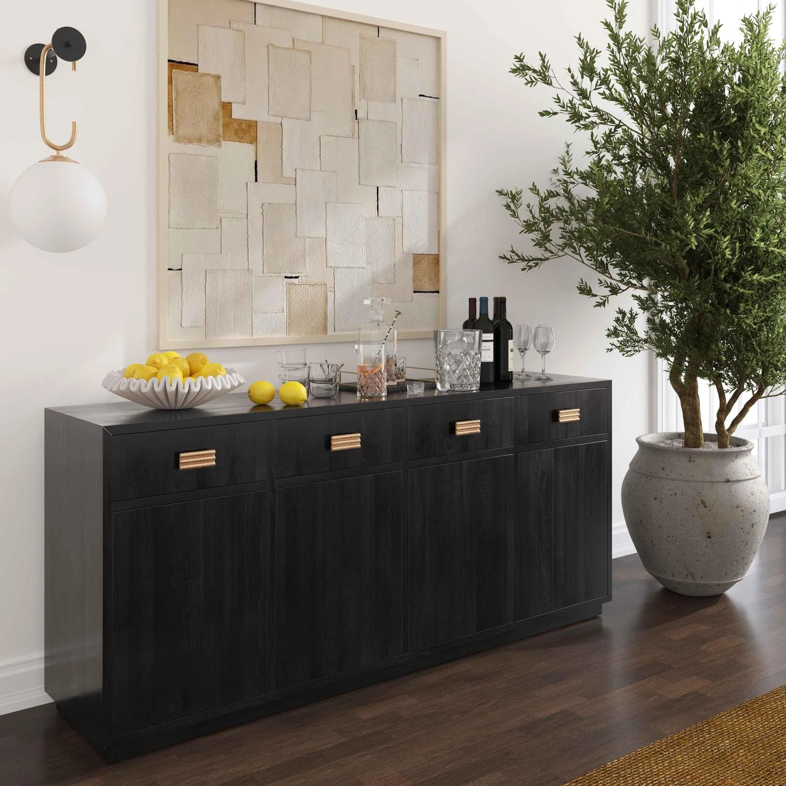 Aria Black Oak Buffet - Image 2