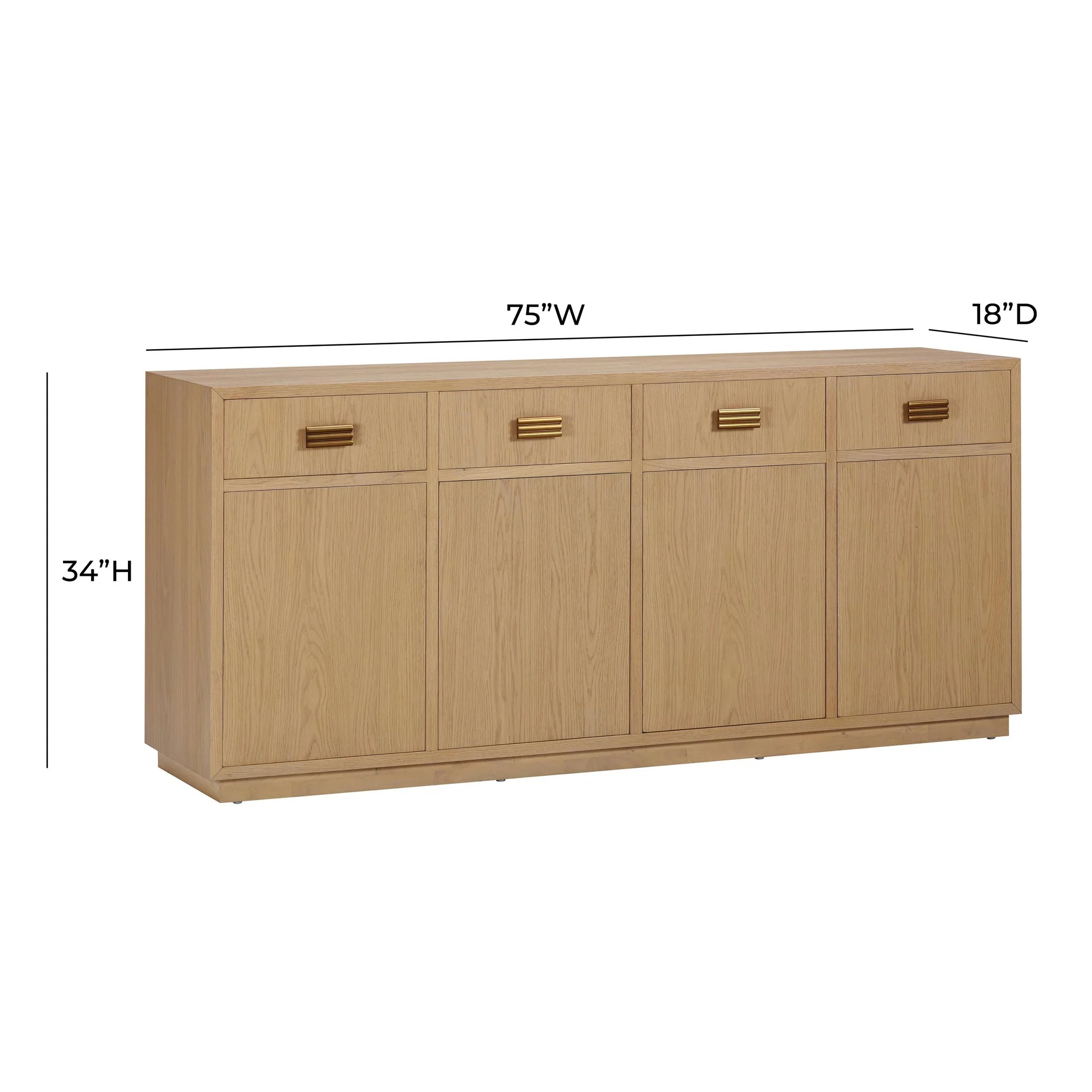 Aria Natural Oak Buffet - Image 7