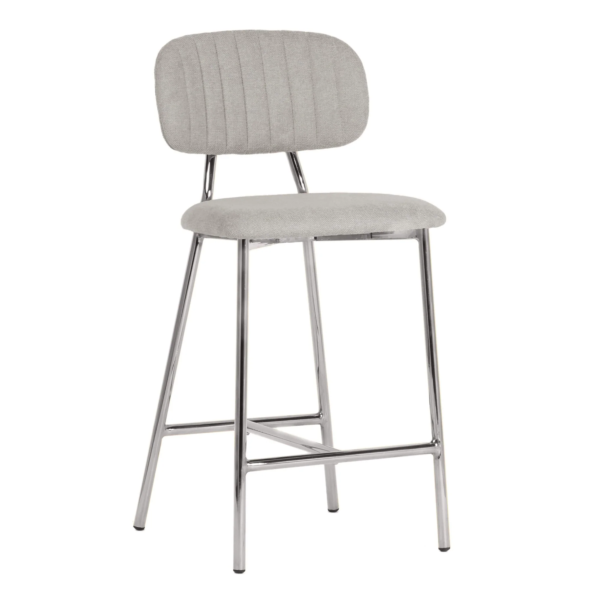 Ariana Grey Counter Stool - Silver Legs (Set of 2) - Image 3