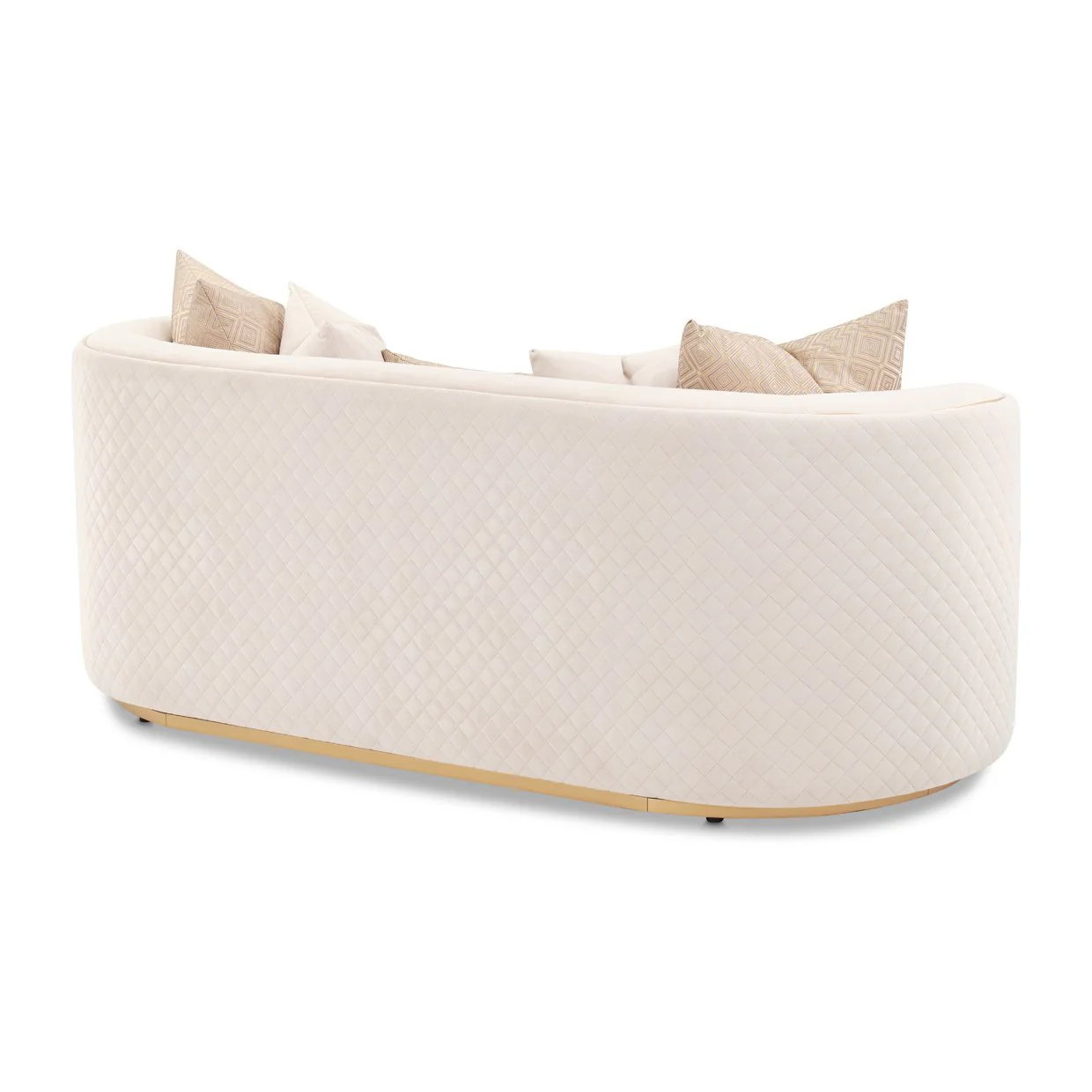 Ariana Loveseat - Beige/Gold - Image 4