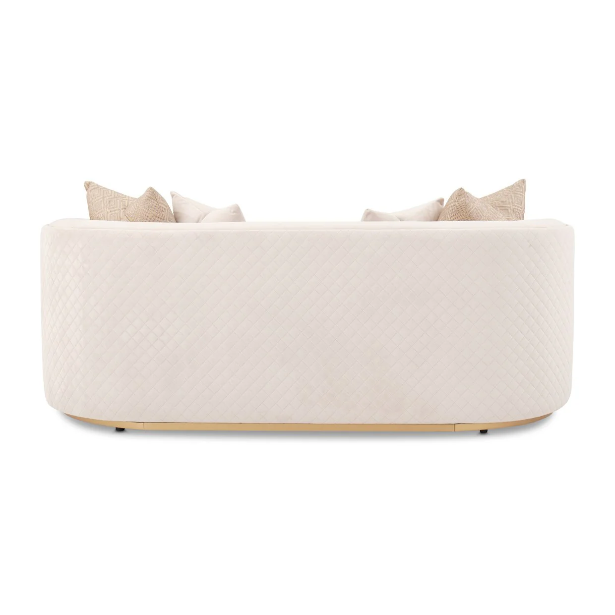 Ariana Loveseat - Beige/Gold - Image 5