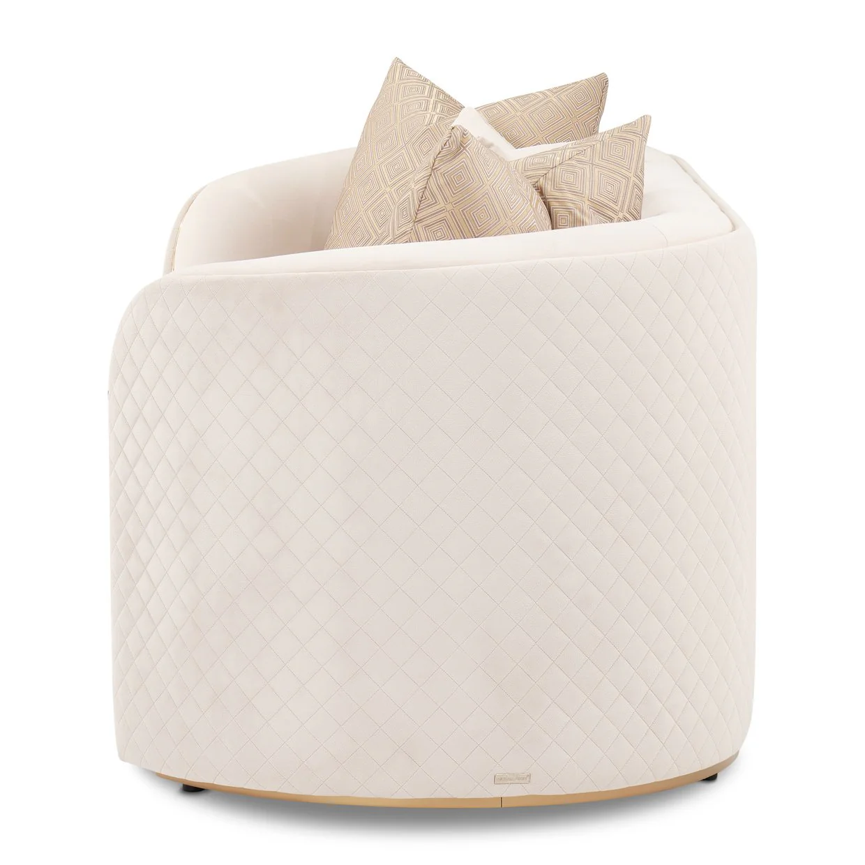 Ariana Loveseat - Beige/Gold - Image 7