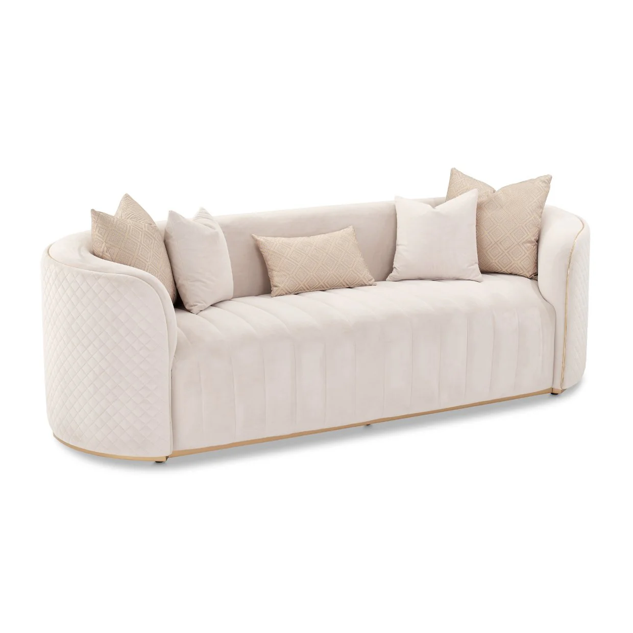 Ariana Sofa - Beige/Gold - Image 2