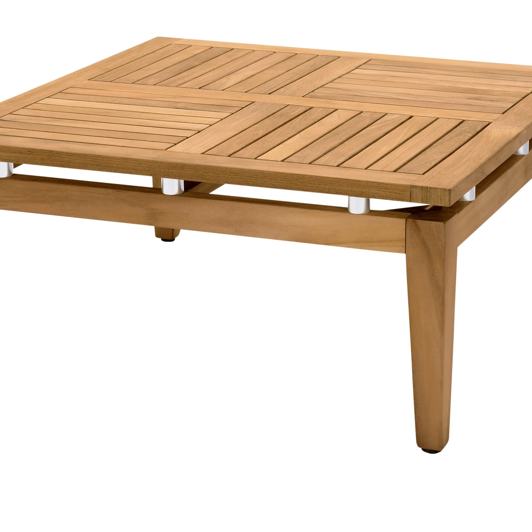 Arno Outdoor Square Teak Wood Coffee Table - Image 4