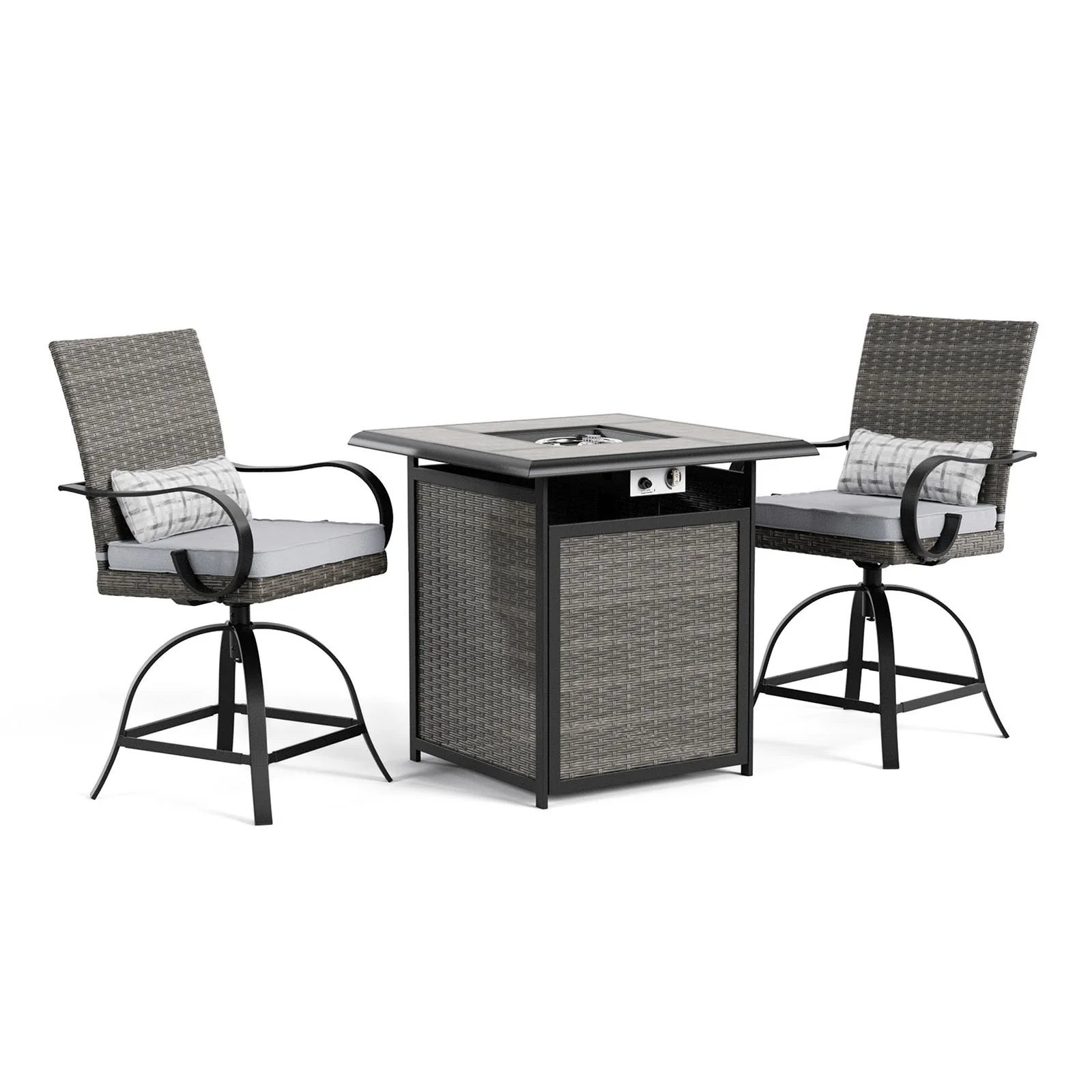 Arosa 3 Pc. Fire Pit Counter Ht. Set - Image 2