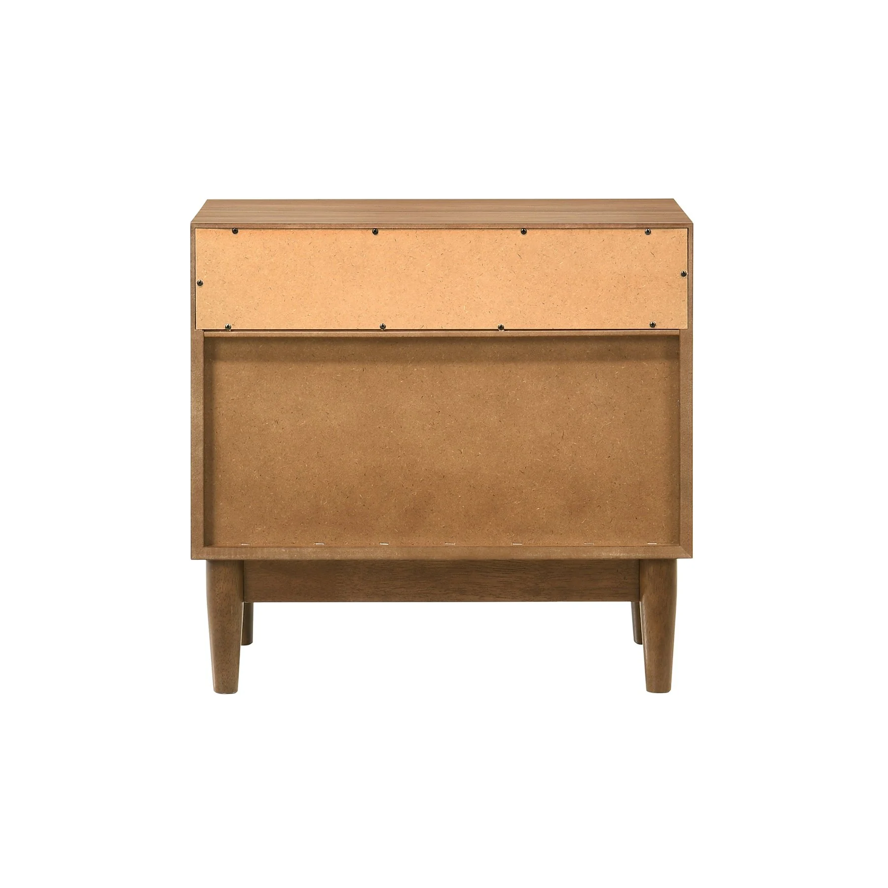 Artemio 2 Drawer Wood Nightstand with Shelf in Walnut Finish - Image 5