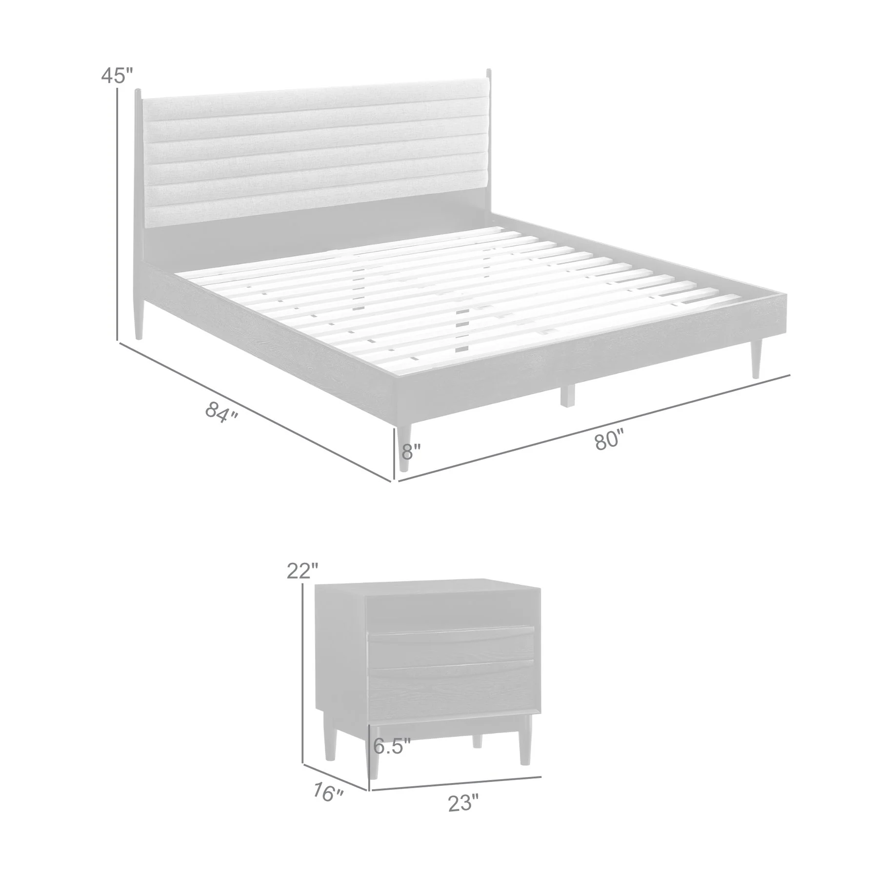 Artemio King 3 Piece Wood Bedroom Set in Black Finish - Image 10