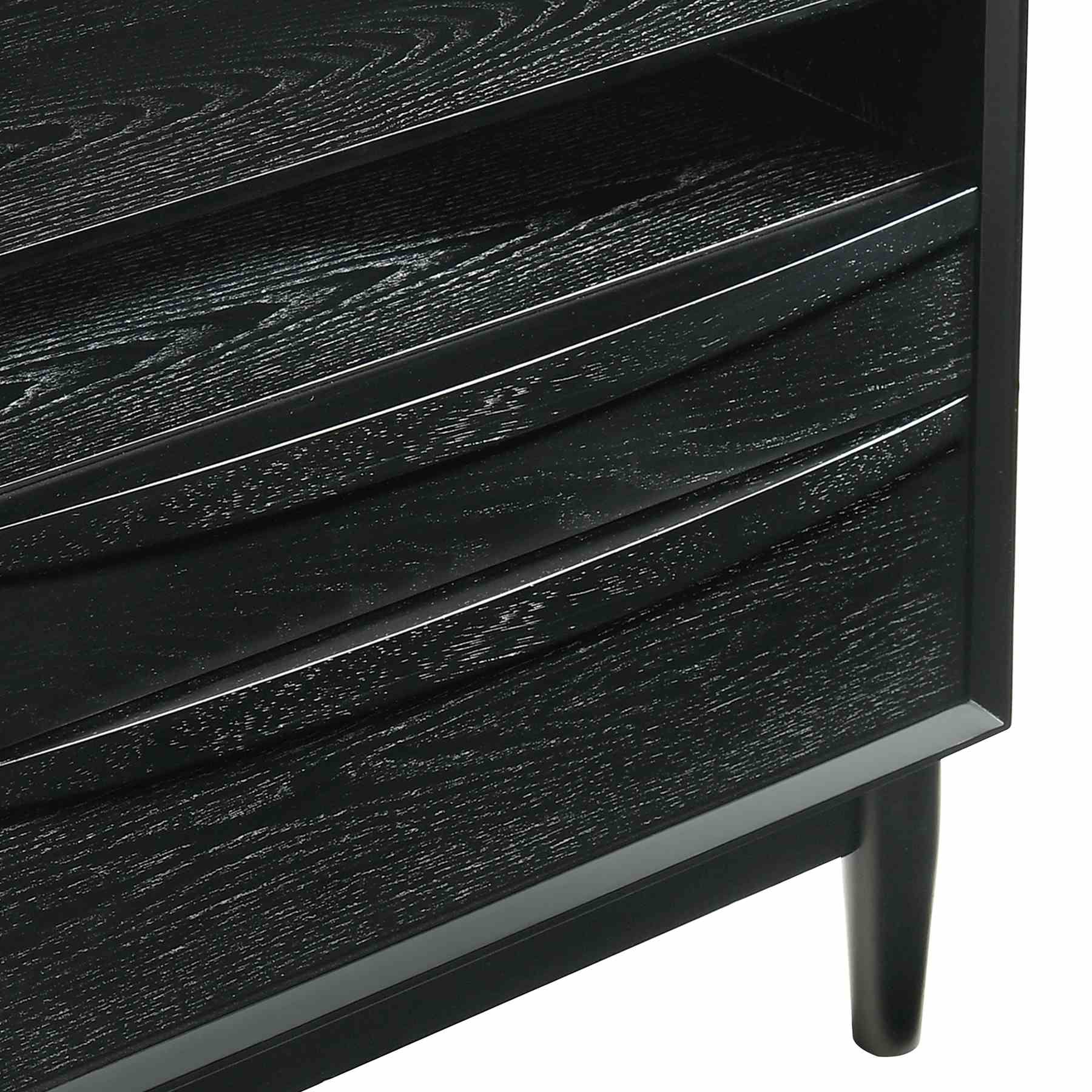 Artemio King 3 Piece Wood Bedroom Set in Black Finish - Image 9