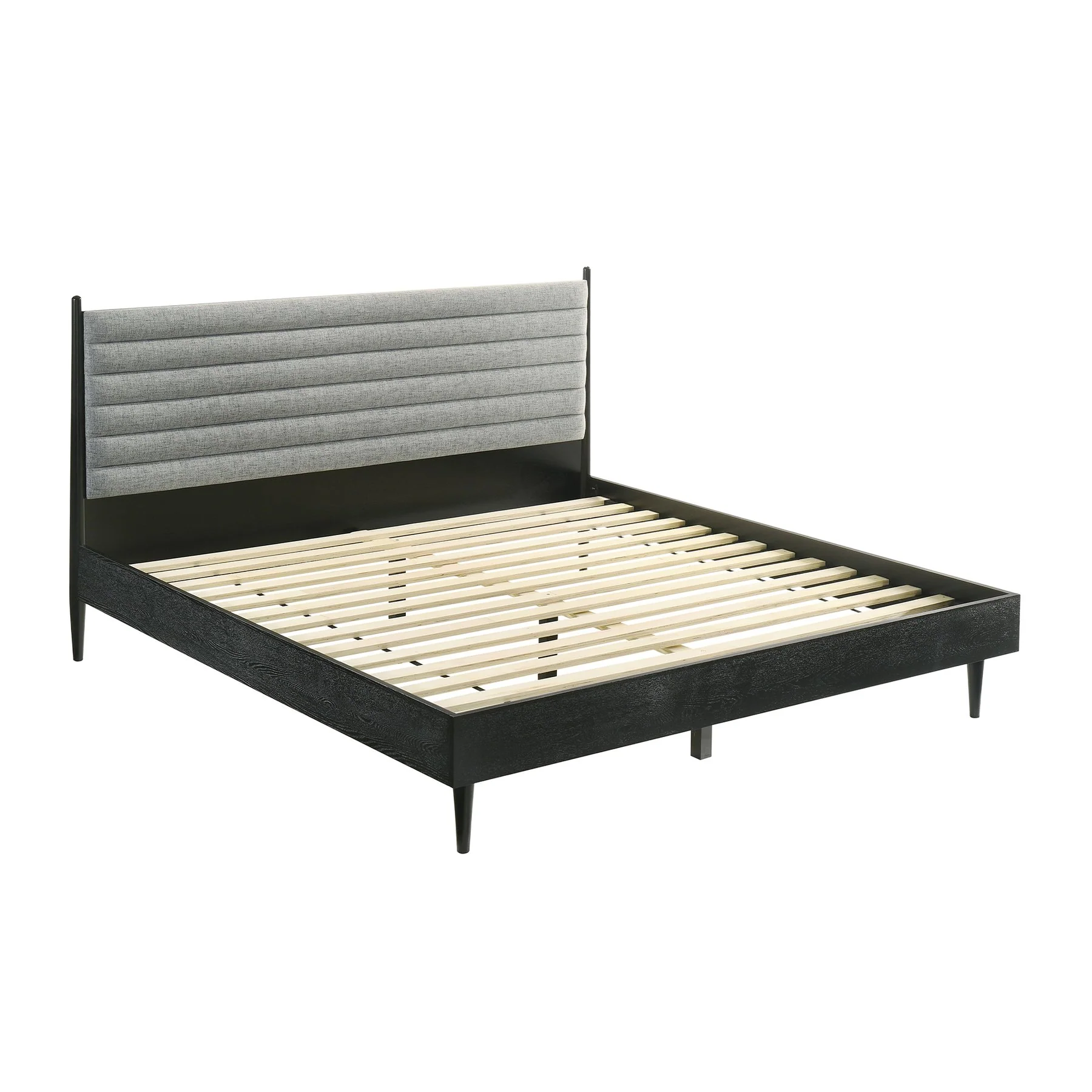 Artemio King 4 Piece Wood Bedroom Set in Black Finish - Image 2