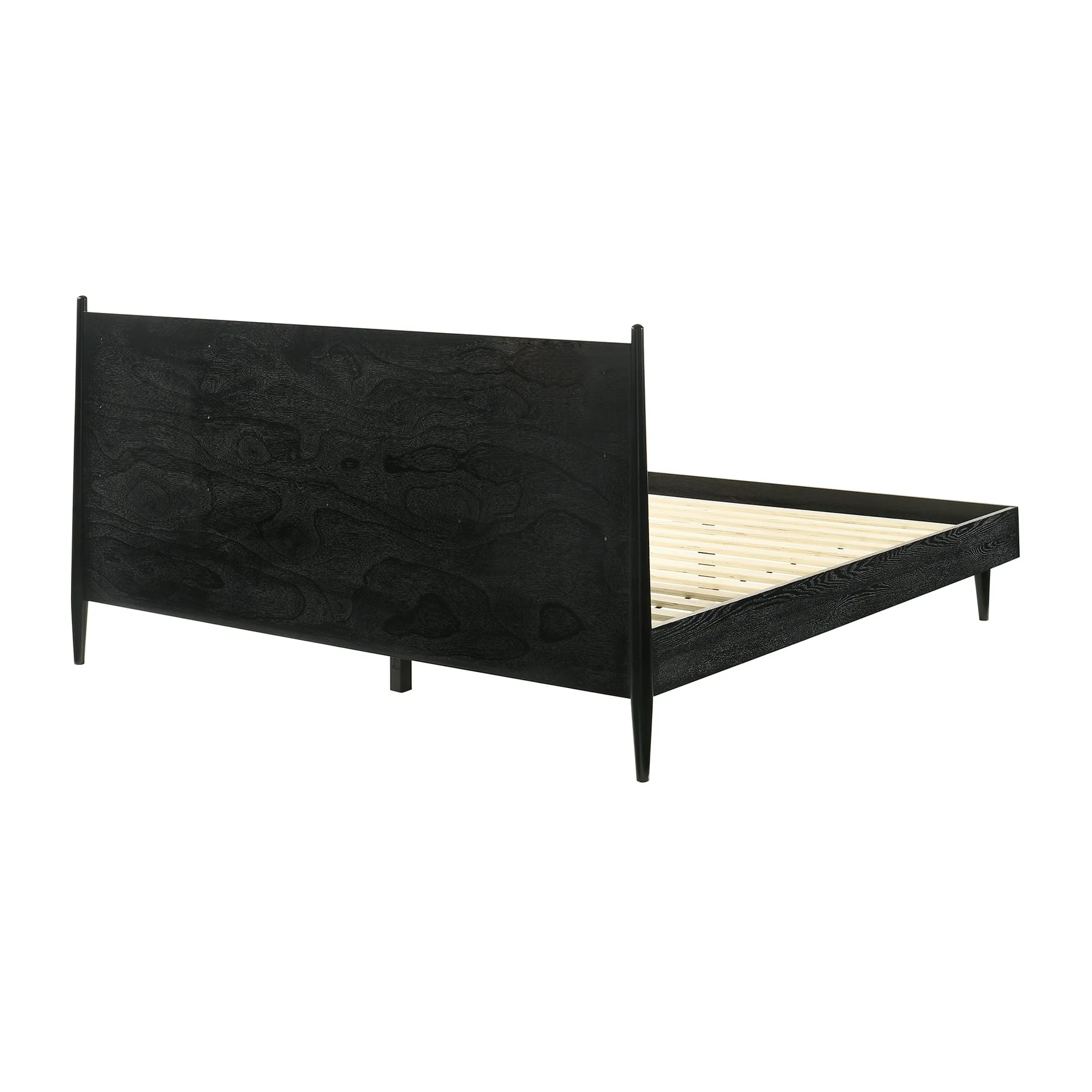 Artemio King Platform Wood Bed Frame in Black Finish - Image 5