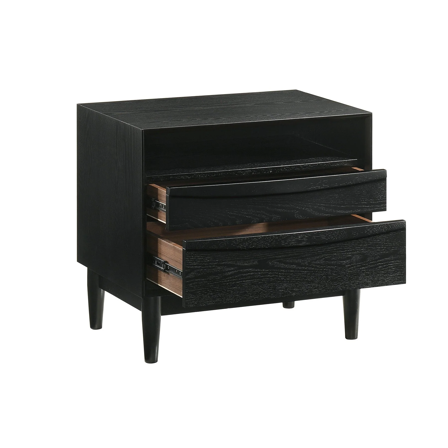 Artemio Queen 3 Piece Wood Bedroom Set in Black Finish - Image 6